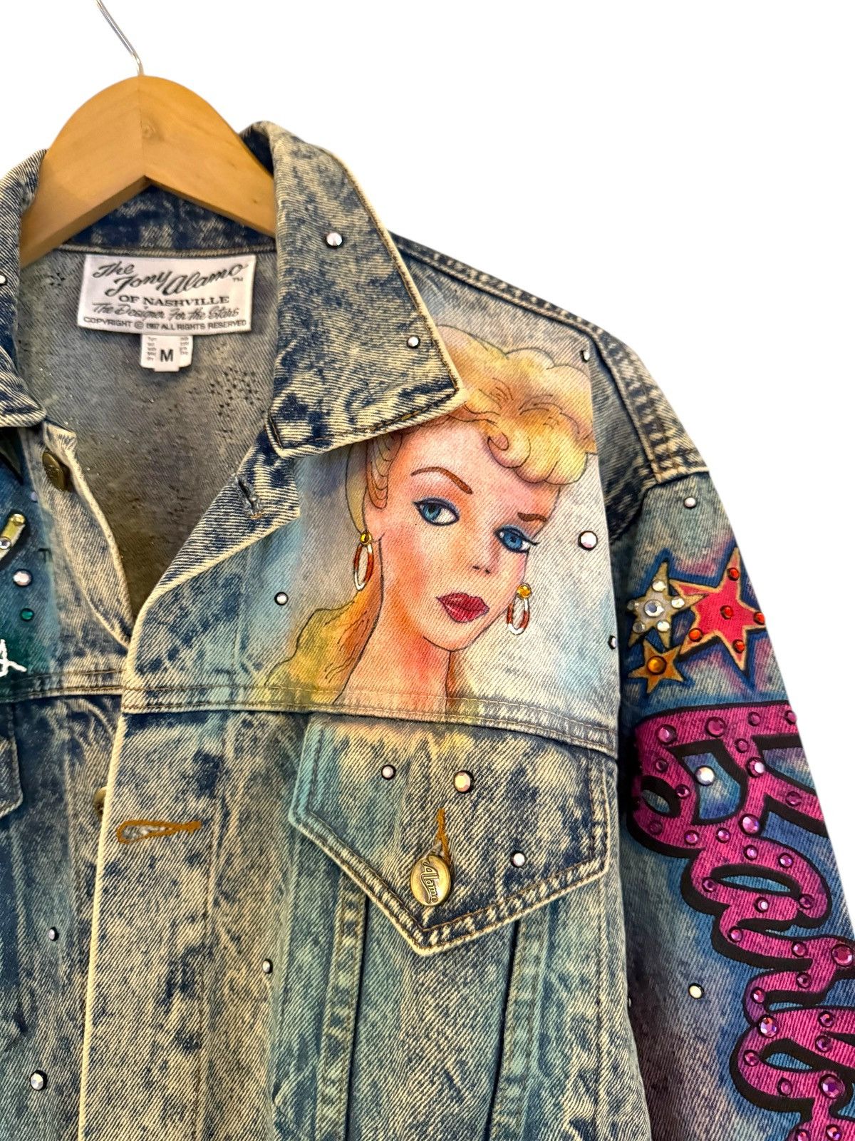 Designer 1987 Tony Alamo Barbie Shopping Beverly Hills Denim Jacket M Size M / US 6-8 / IT 42-44 - 15 Thumbnail