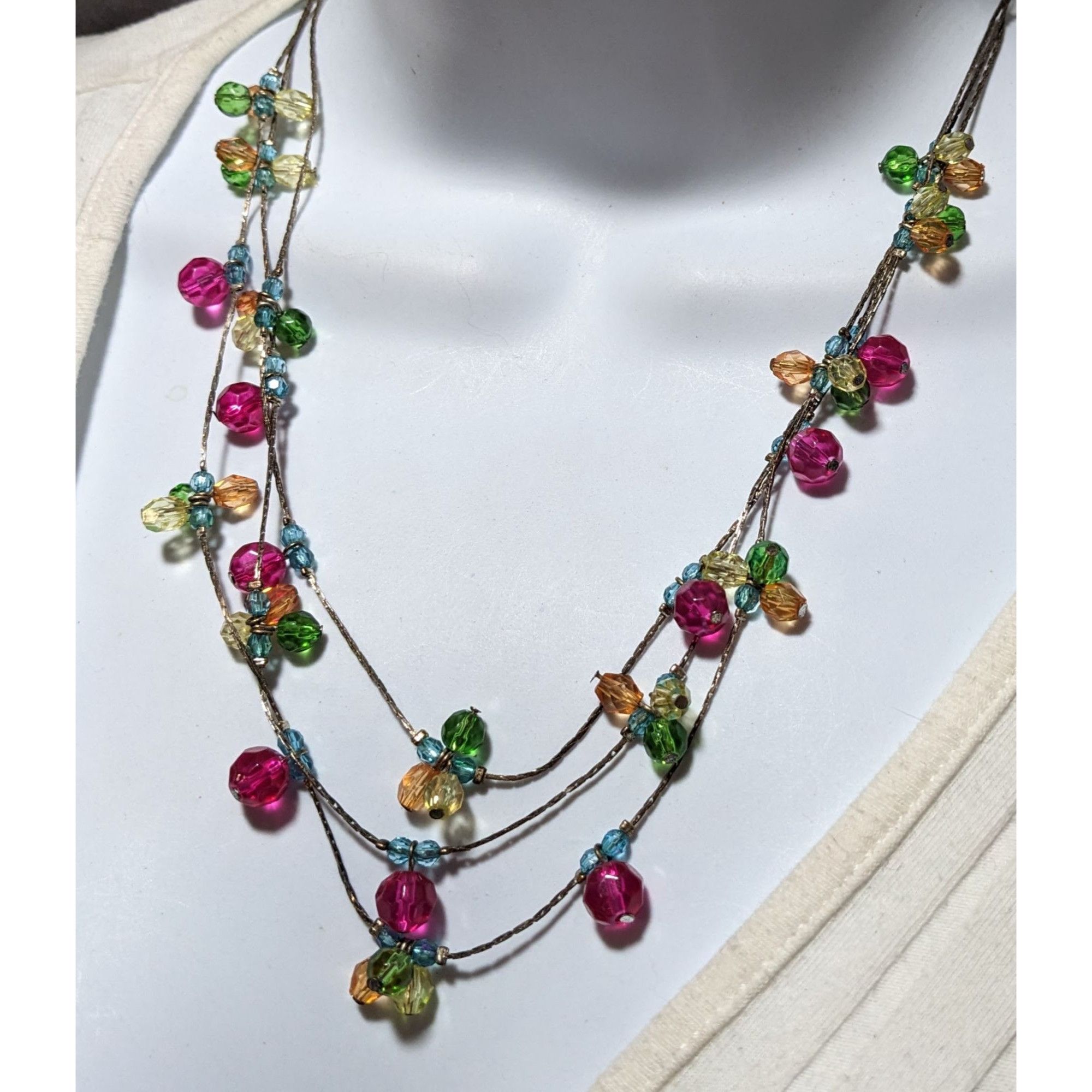 Other Rainbow Multilayer Gem Necklace Size ONE SIZE - 8 Thumbnail