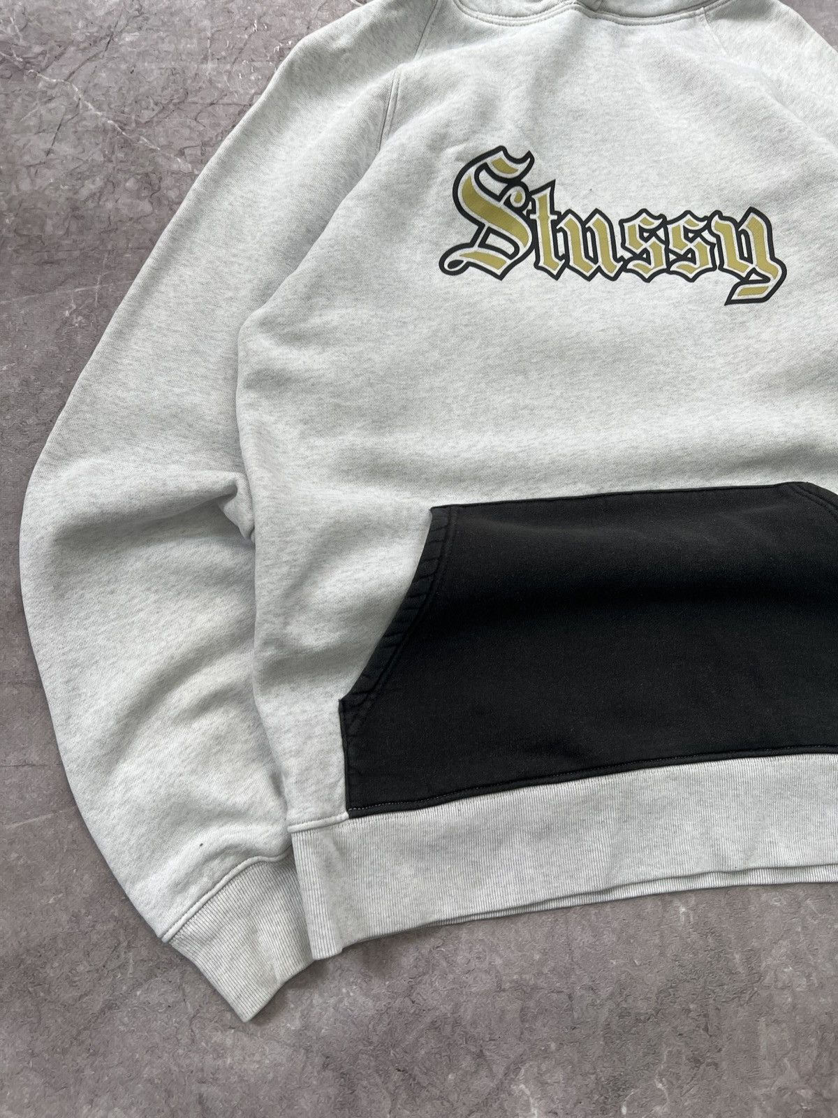 Stussy × Vintage Vintage 90s big logo stussy boxy hoodie y2k hype Size US M / EU 48-50 / 2 - 2 Thumbnail