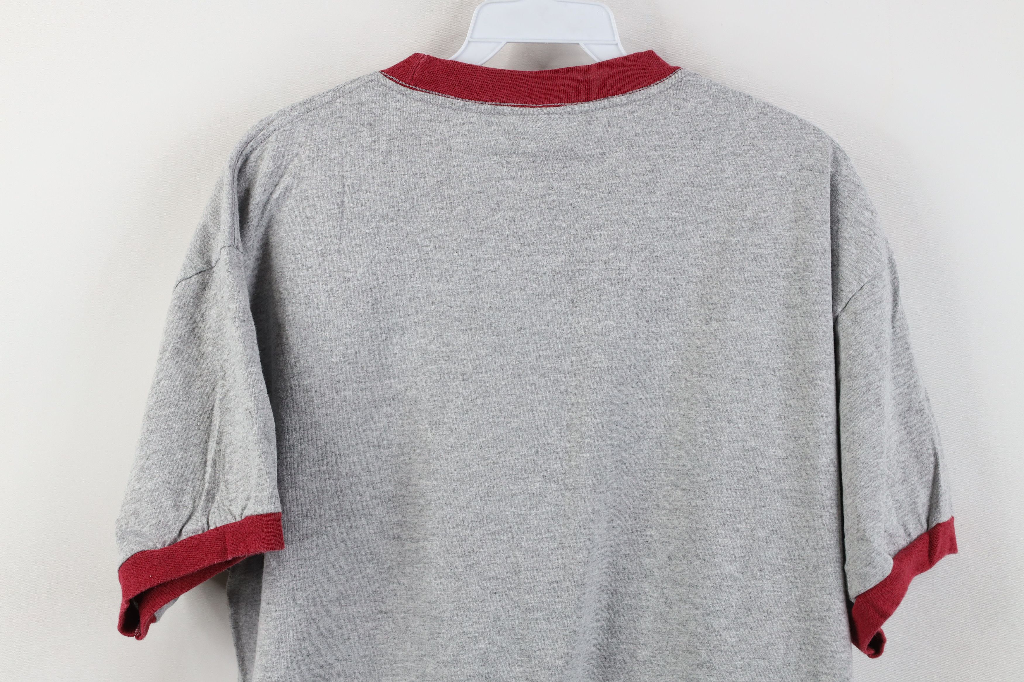 Vintage Vintage 90s Y2K Streetwear Blank Short Sleeve Ringer T-Shirt Size US L / EU 52-54 / 3 - 9 Thumbnail