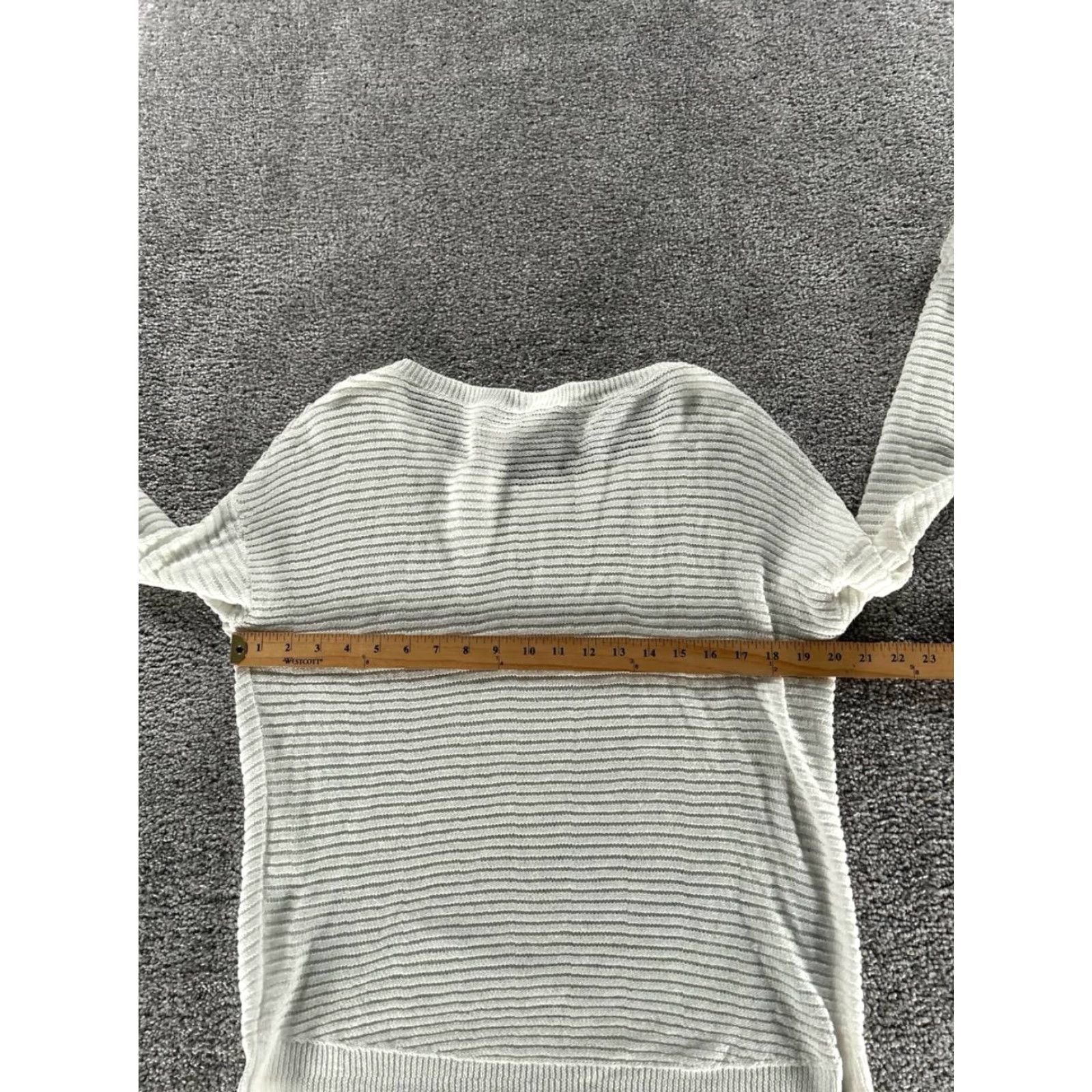 Theory Theory Sweater Womens Small White Open Knit Pullover Size S / US 4 / IT 40 - 7 Thumbnail
