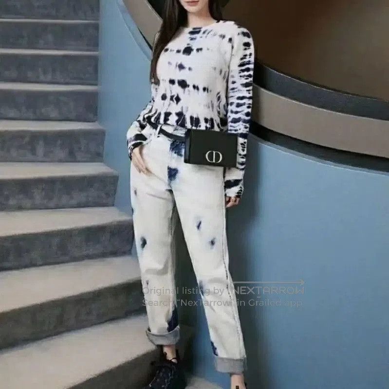 Dior Dior M Women's Color Block Denim Pants . Size 28" / US 6 / IT 42 - 1 Thumbnail