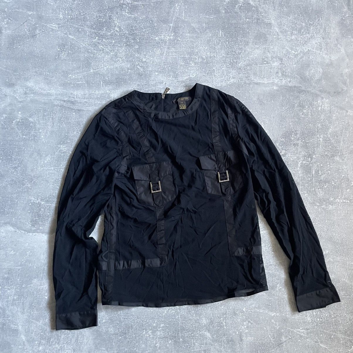 Louis Vuitton Rare 90s Louis Vuitton blouse Shirt old long goth alt cyber Size XS / US 0-2 / IT 36-38 - 1 Thumbnail