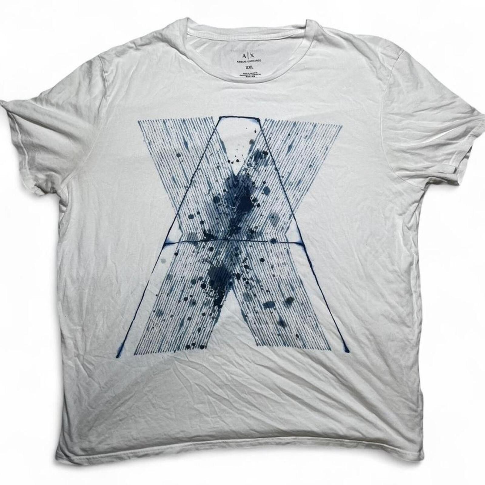 Armani Exchange Armani Exchange Paint Splatter Graphic Logo T-Shirt Size XXL Size US XXL / EU 58 / 5 - 1 Thumbnail