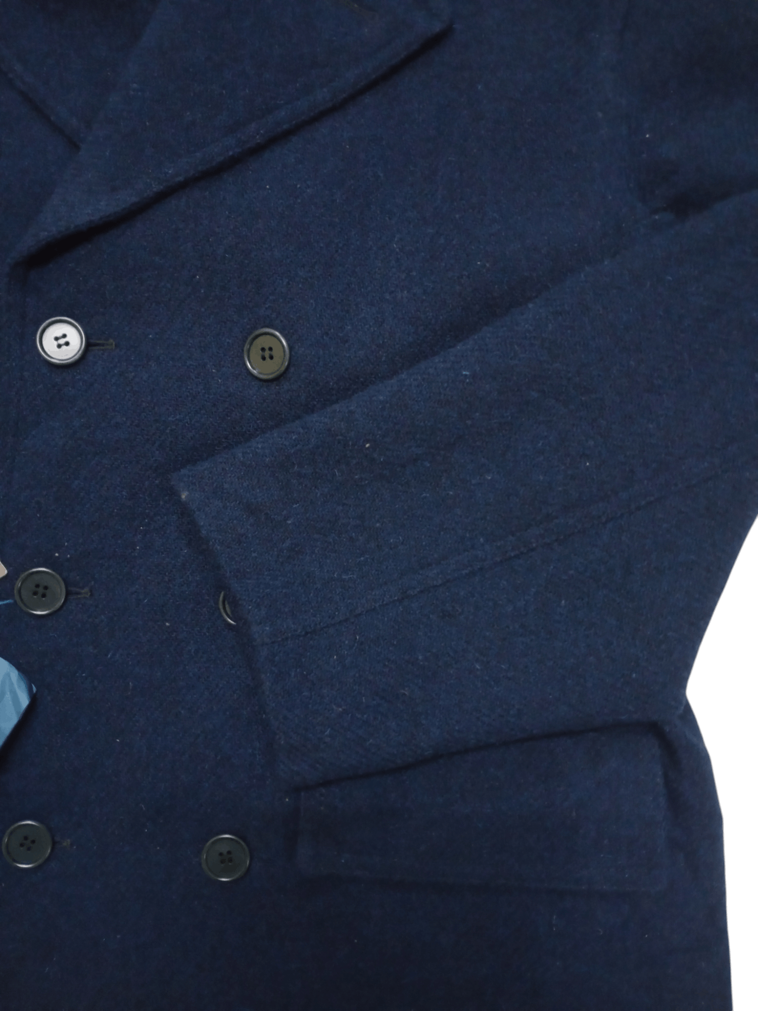 Other UK Vintage New Bond St. Wool Double Breasted Suit Jacket Size US L / EU 52-54 / 3 - 6 Thumbnail