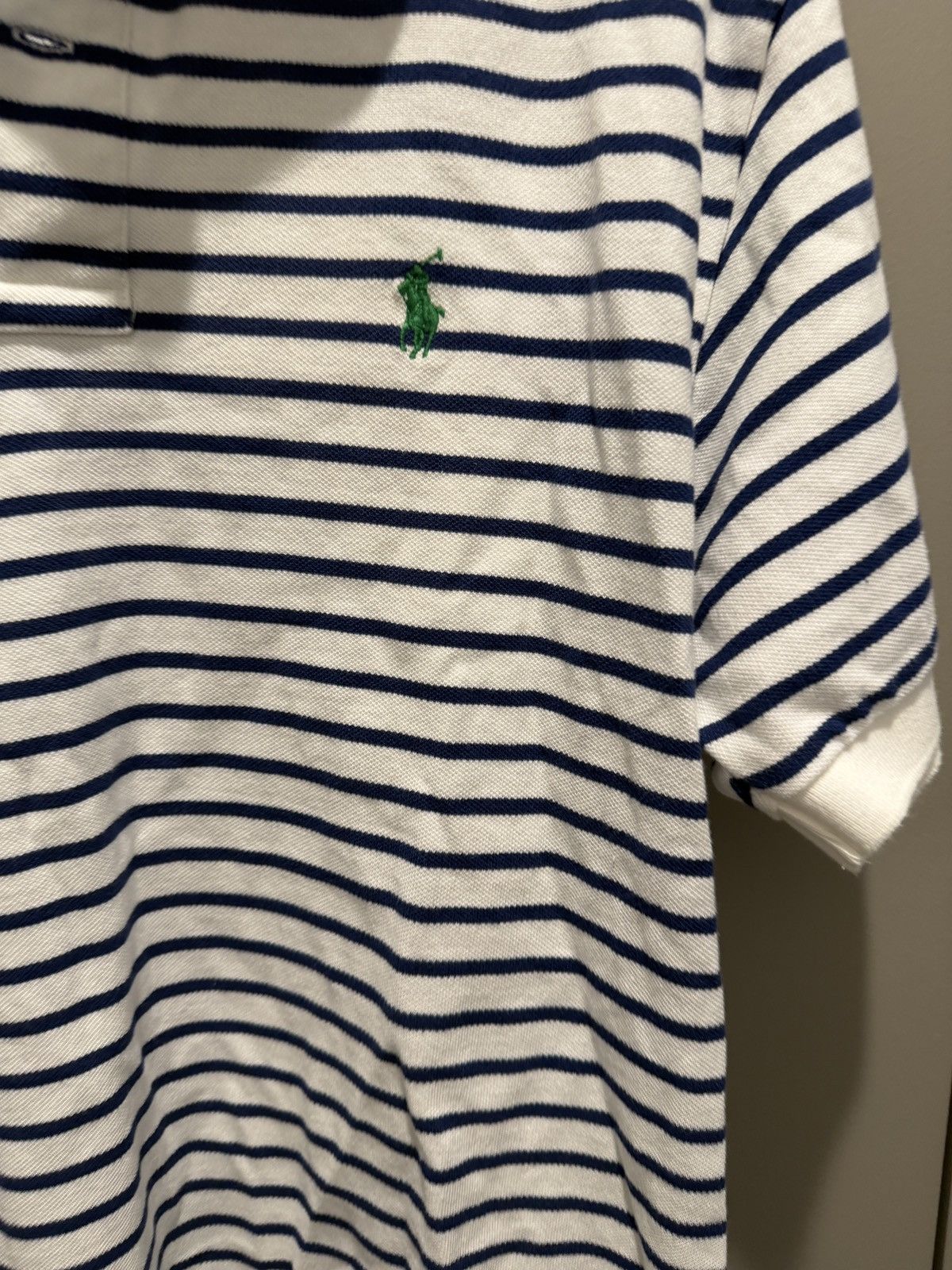 Polo Ralph Lauren Vintage Ralph Lauren white and blue polo shirt Size US L / EU 52-54 / 3 - 3 Thumbnail