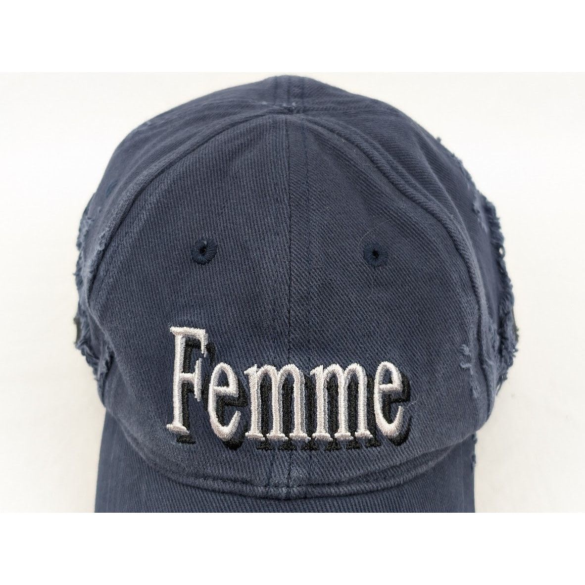 Balenciaga o1rshd1 Q:3 / Size: L / DUP/ Femme Logo Cap / Hat Blue/Black Size ONE SIZE - 2 Thumbnail