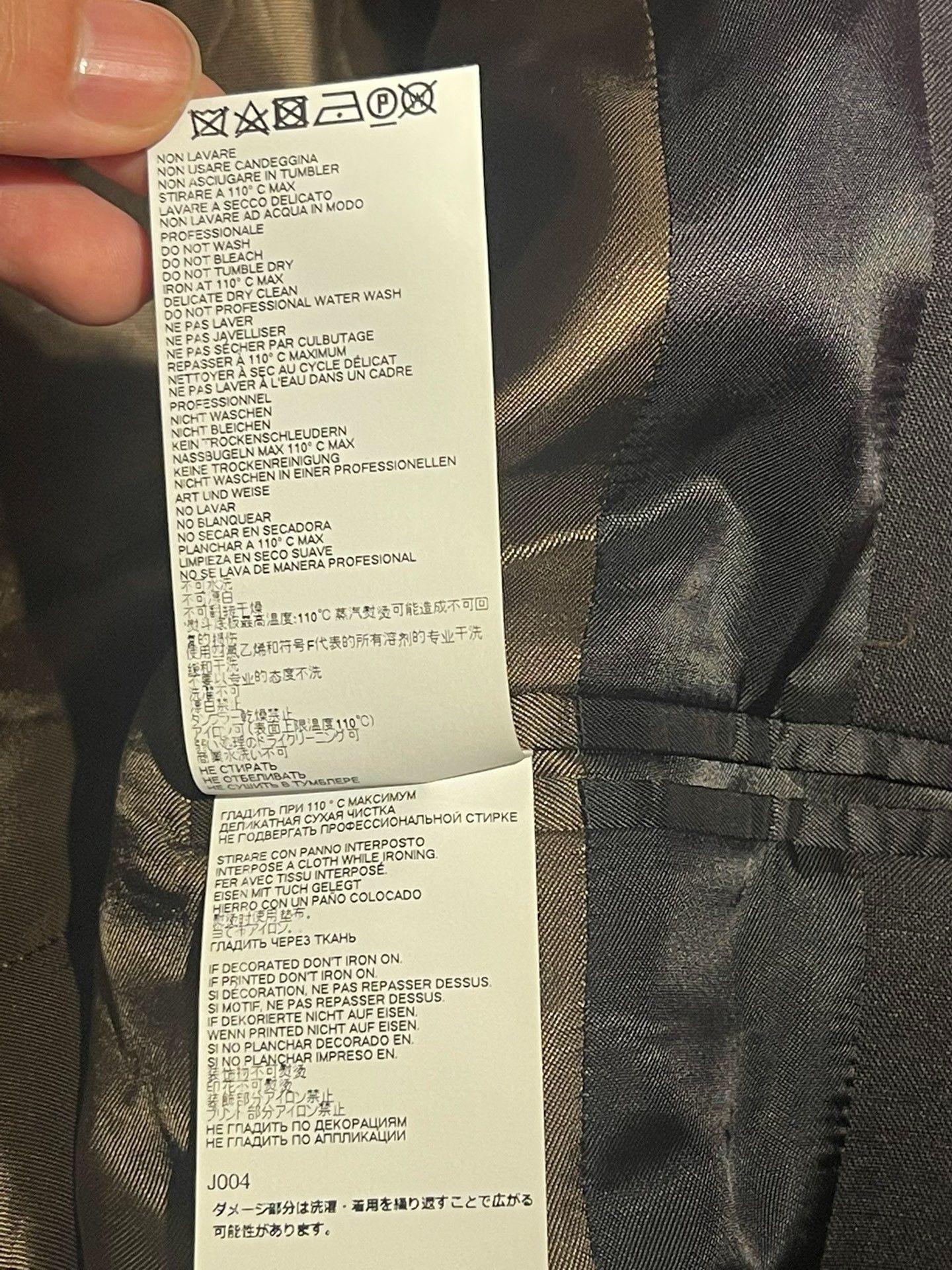Maison Margiela Maison Margiela Clear line stitching suit jacket 2501-Nexta Size US S / EU 44-46 / 1 - 8 Thumbnail