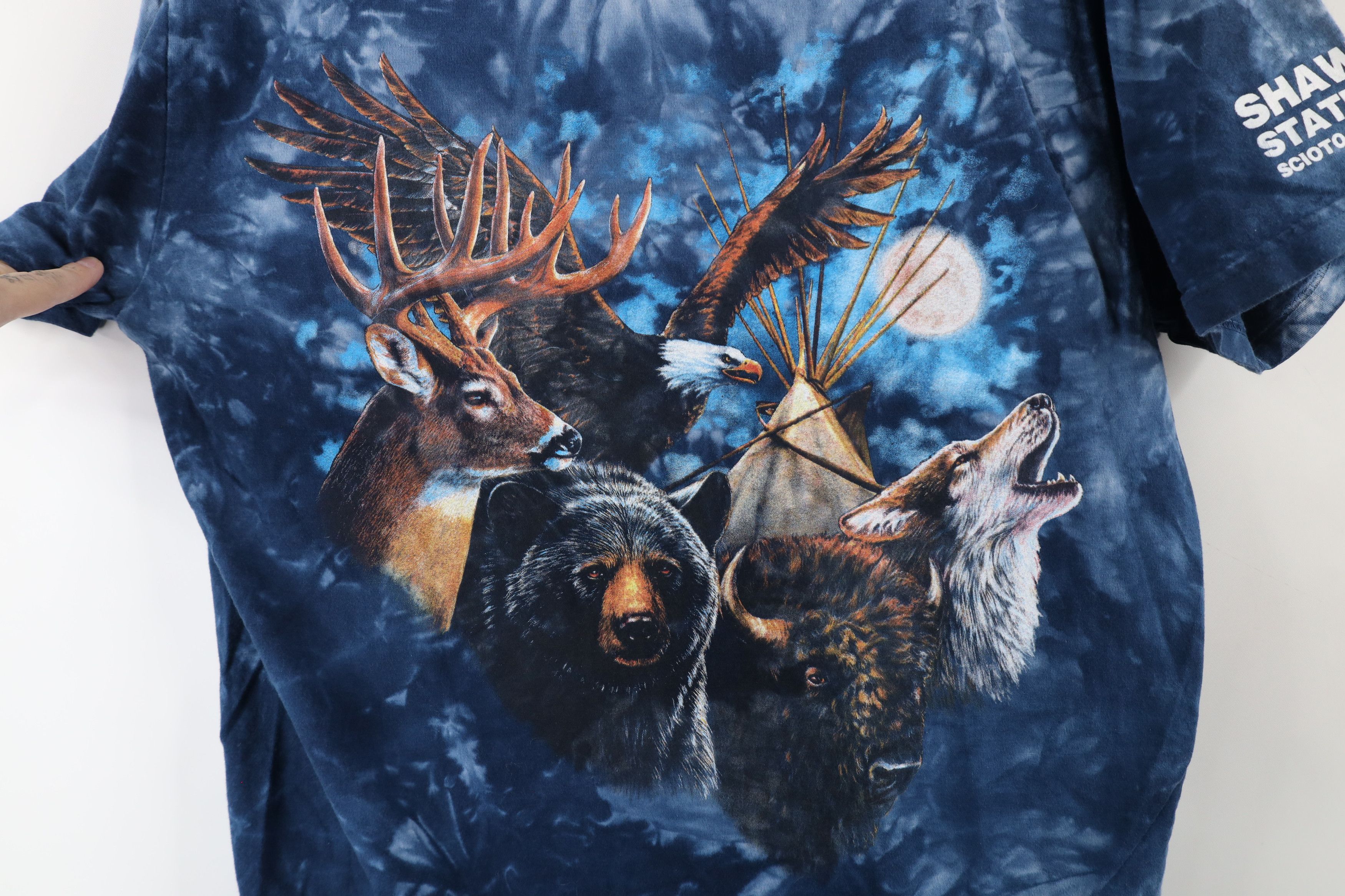 Vintage Vintage 90s Streetwear Shawnee Park Acid Wash Nature T-Shirt Size US L / EU 52-54 / 3 - 5 Thumbnail