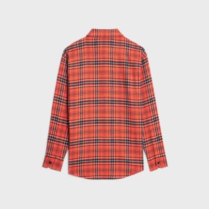 Celine o1bcso1str0824 Cotton Checks Oversized Shirt in Multicolor Size US S / EU 44-46 / 1 - 2 Thumbnail