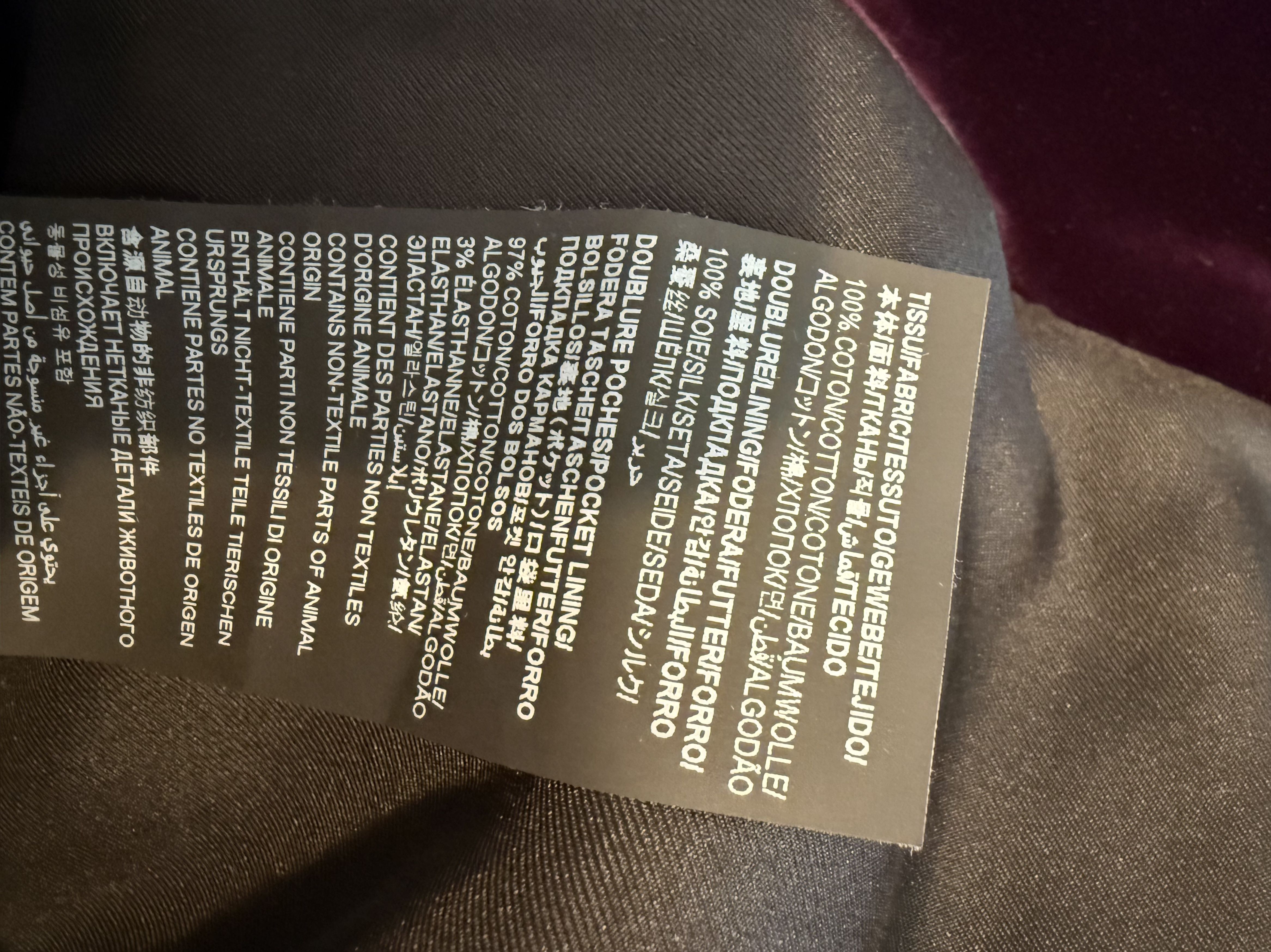 Saint Laurent Paris SS22 Saint Laurent Single Breasted Velvet Jacket Size 50R - 12 Thumbnail