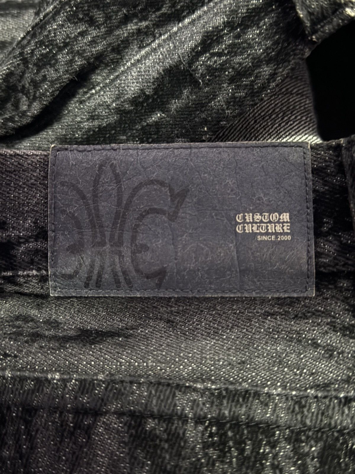 GOSTAR DE FUGA × Japanese Brand × Tornado Mart Custom Culture Japan Velvet-Treated Textured Flare Jeans Size US 32 / EU 48 - 19 Thumbnail