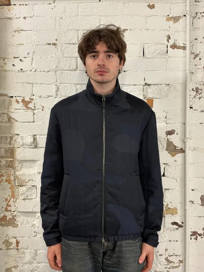 Emporio Armani 2010s Emporio Armani Navy Camo Jacket Size US M / EU 48-50 / 2 - 2 Thumbnail