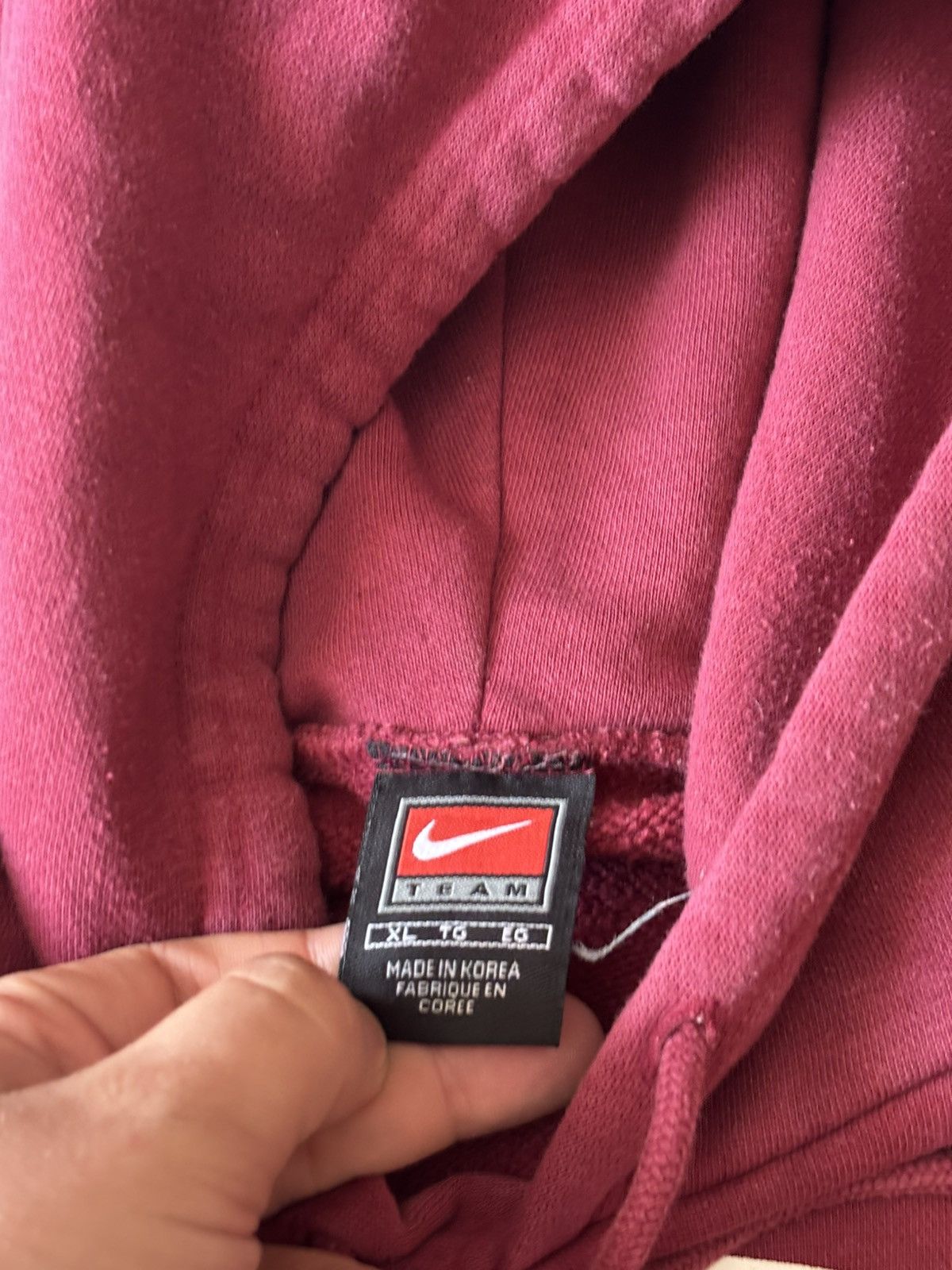 Nike × Vintage VINTAGE NIKE TEAM DENVER HOCKEY CENTER SWOOSH HOODIE Size US XL / EU 56 / 4 - 4 Thumbnail