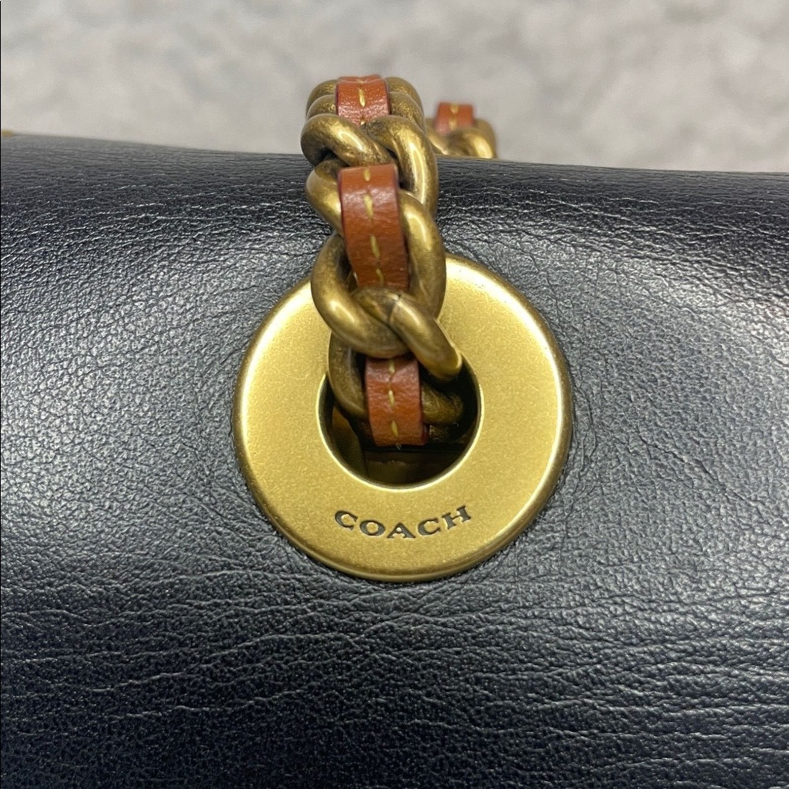 Coach Coach Parker 1941 Snakeskin Rivets Chain Bag Size ONE SIZE - 3 Thumbnail