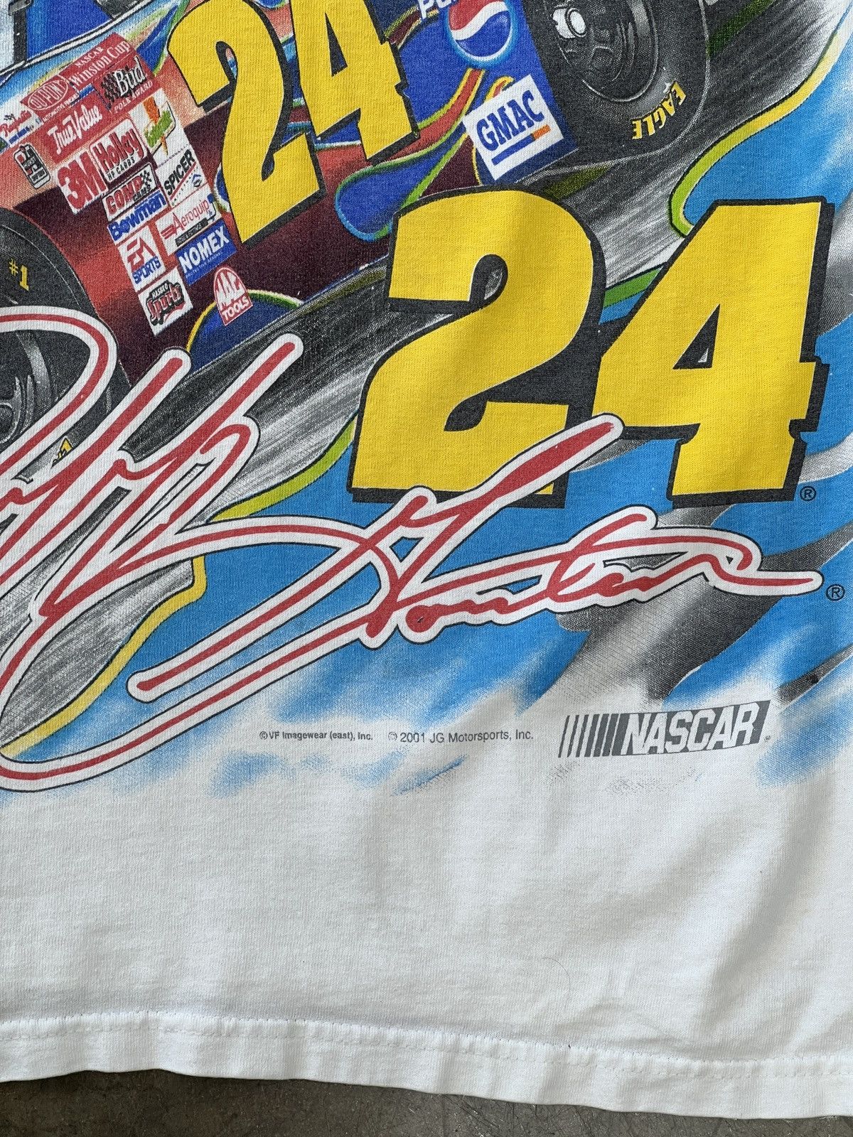 NASCAR Vintage AOP 2000s NASCAR Jeff Gordon Racing Tee Medium Size US M / EU 48-50 / 2 - 6 Thumbnail