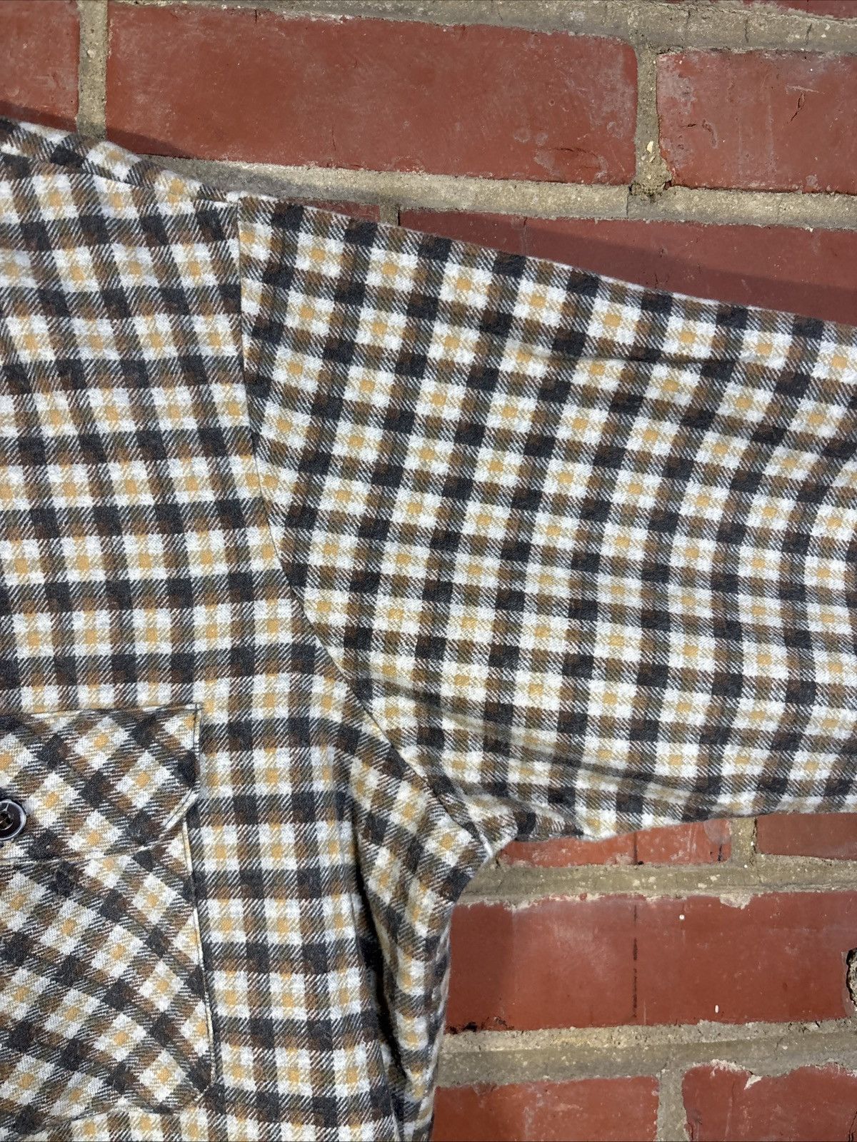 Fieldmaster Vintage 70s Fieldmaster Flannel Shirt Sears Grunge Sz L Size US L / EU 52-54 / 3 - 6 Thumbnail