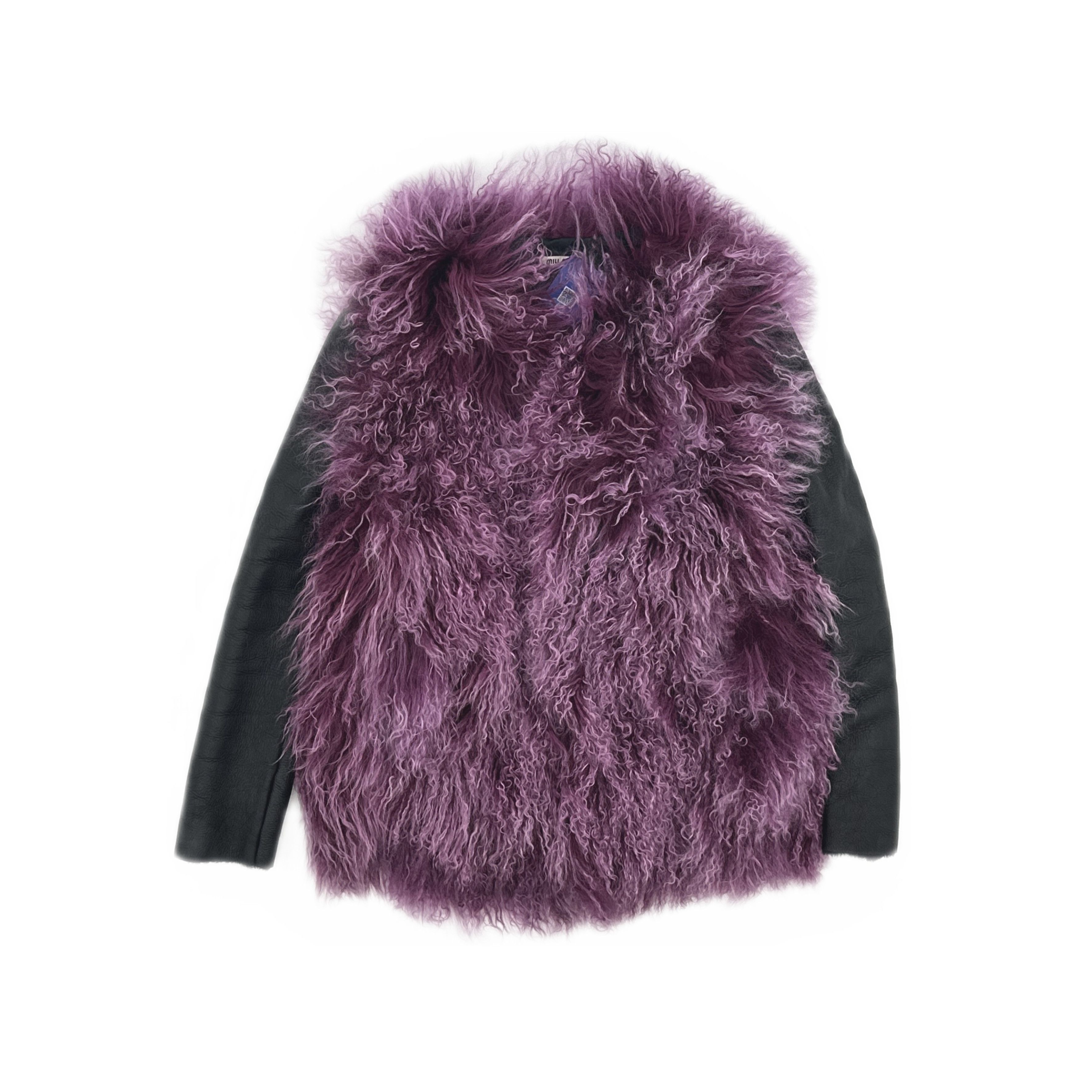 Miu Miu Miu Miu Curly Fur and Leather Jacket Size 36 Size XS / US 0-2 / IT 36-38 - 1 Thumbnail