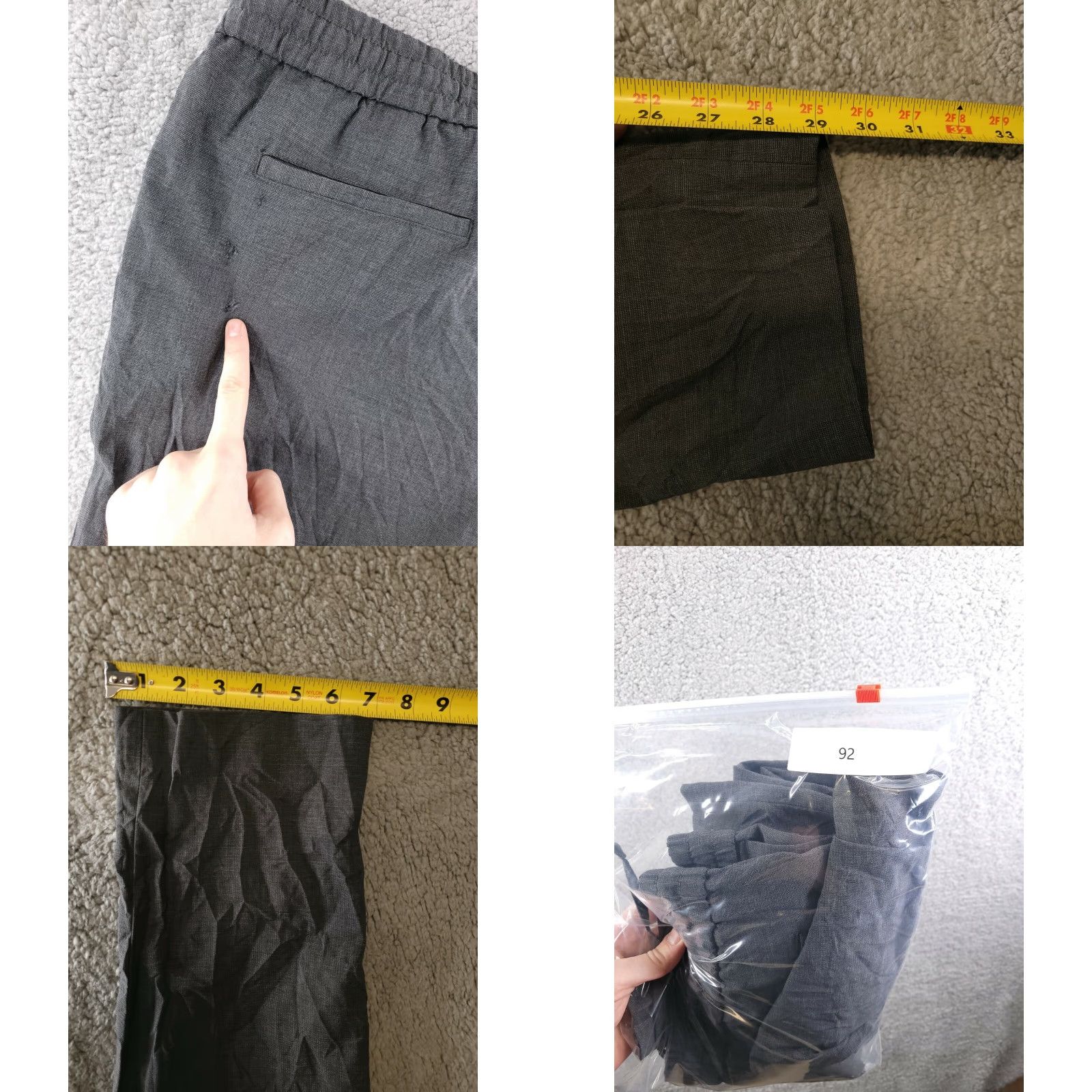 Banana Republic Banana Republic Pants Mens Large Wool Marzotto Italian Slim Taper Gray Size US 33 - 8 Thumbnail