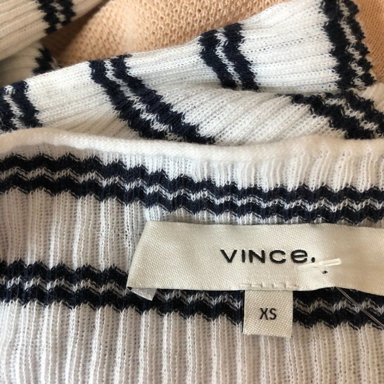 Vince Stripe Ribbed Boatneck Cotton Sweater from Vince Size XS / US 0-2 / IT 36-38 - 14 Thumbnail