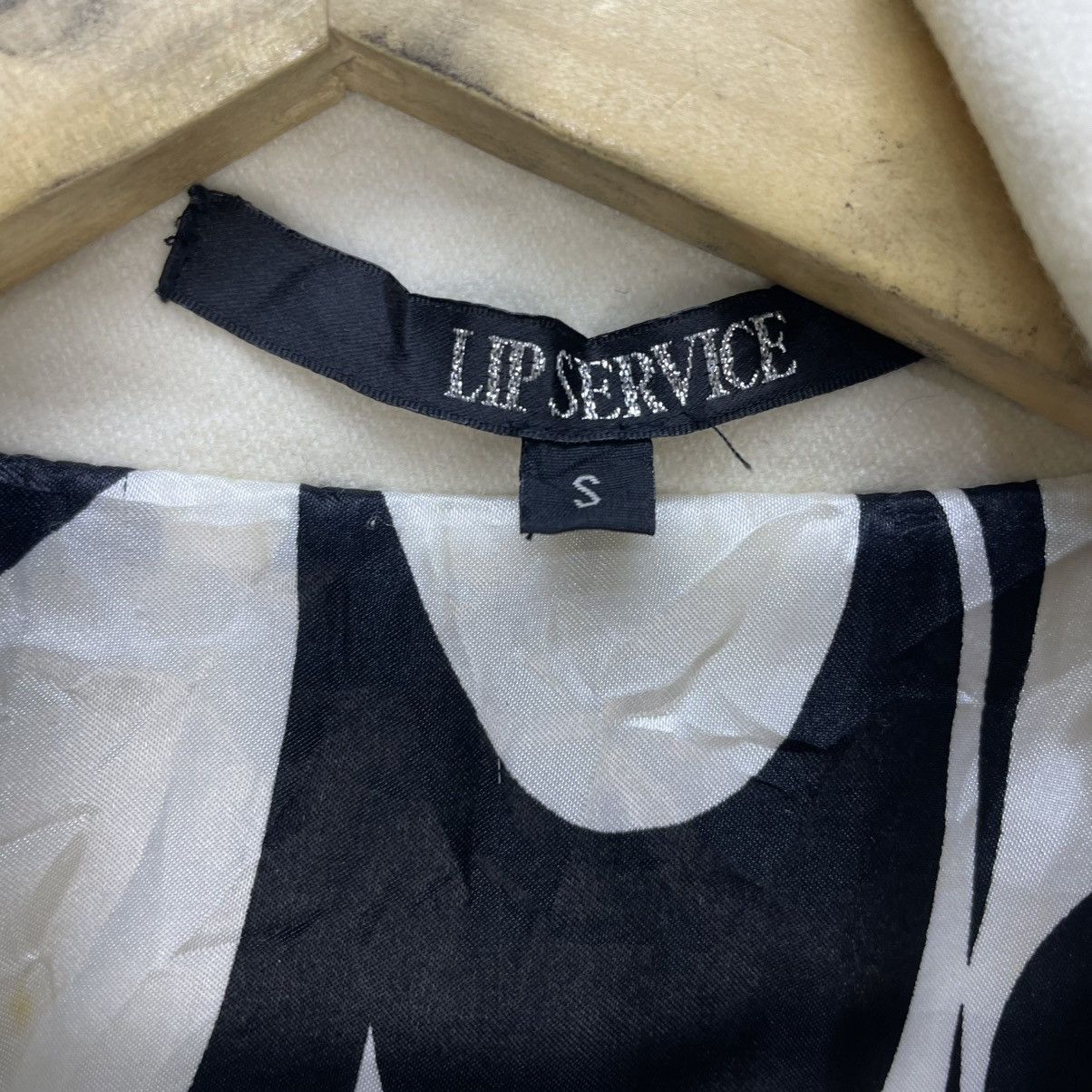 If Six Was Nine × Le Grande Bleu (L.G.B.) × Mari's Rock 💥Punkish Pine Lip Service Japanese Punk Belted Coat Jacket Size S / US 4 / IT 40 - 8 Thumbnail