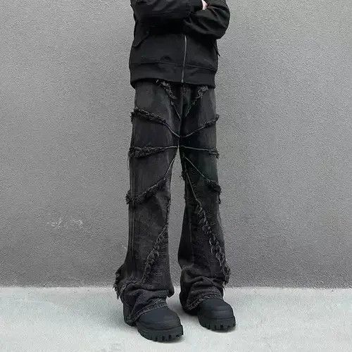 Japanese Brand VIBE Vintage Heavy Duty Washed Raw Edge Jeans Size US 32 / EU 48 - 7 Thumbnail