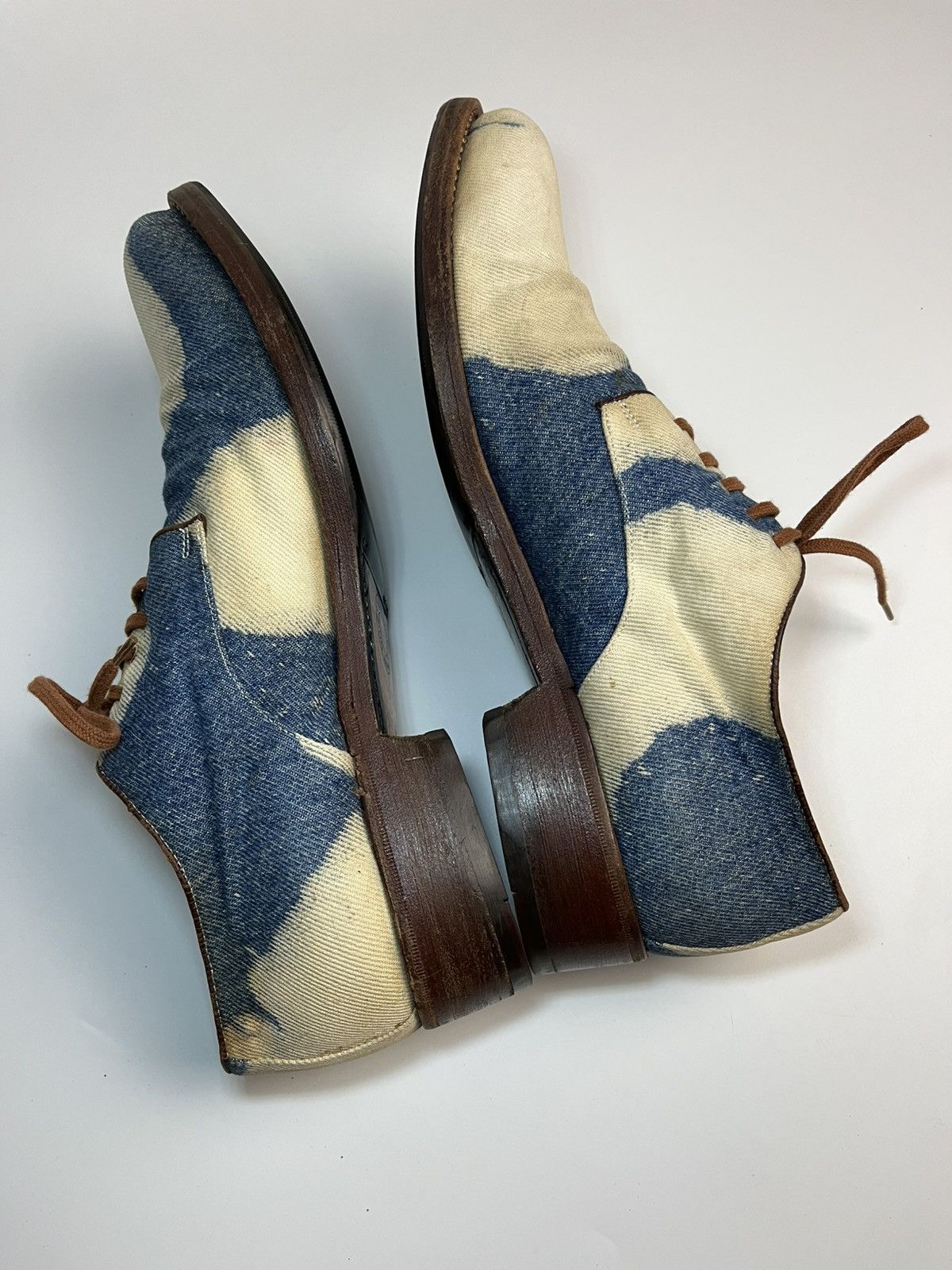 Dries Van Noten Dries Van Noten SS11 Archival Bleached Denim Derby Shoes Size US 9 / EU 42 - 13 Thumbnail
