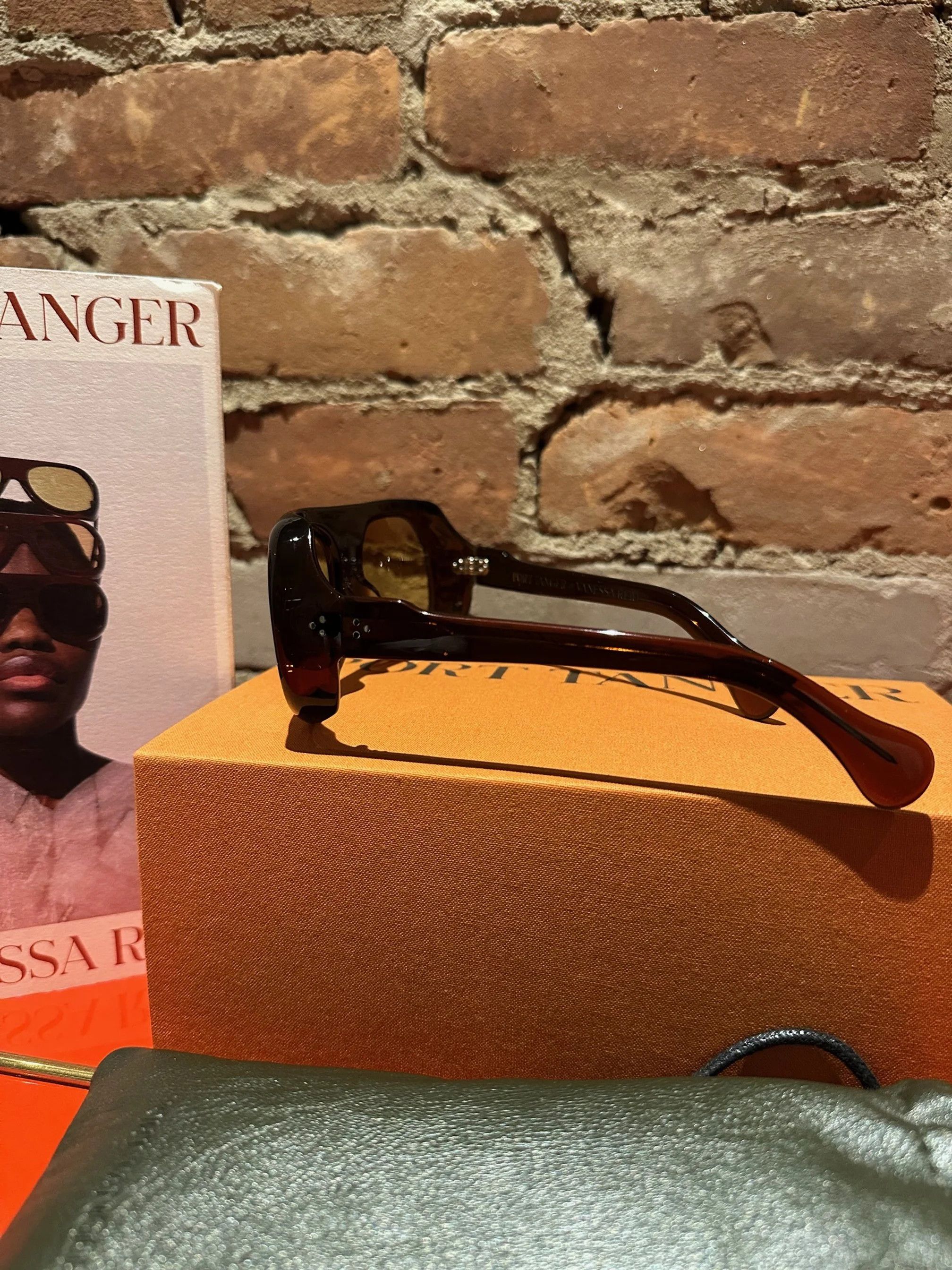 Port Tanger Port Tanger x Vanessa Reid “Kuky” Sunglasses — Bunaa Amber Size ONE SIZE - 4 Thumbnail