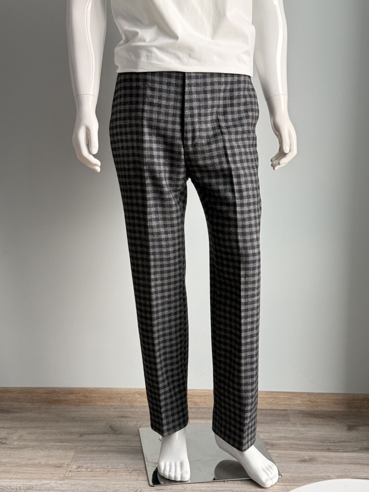 Tom Ford Tom Ford Grey Silk / Wool Tailored Straight Leg Trousers Size US 34 / EU 50 - 5 Thumbnail