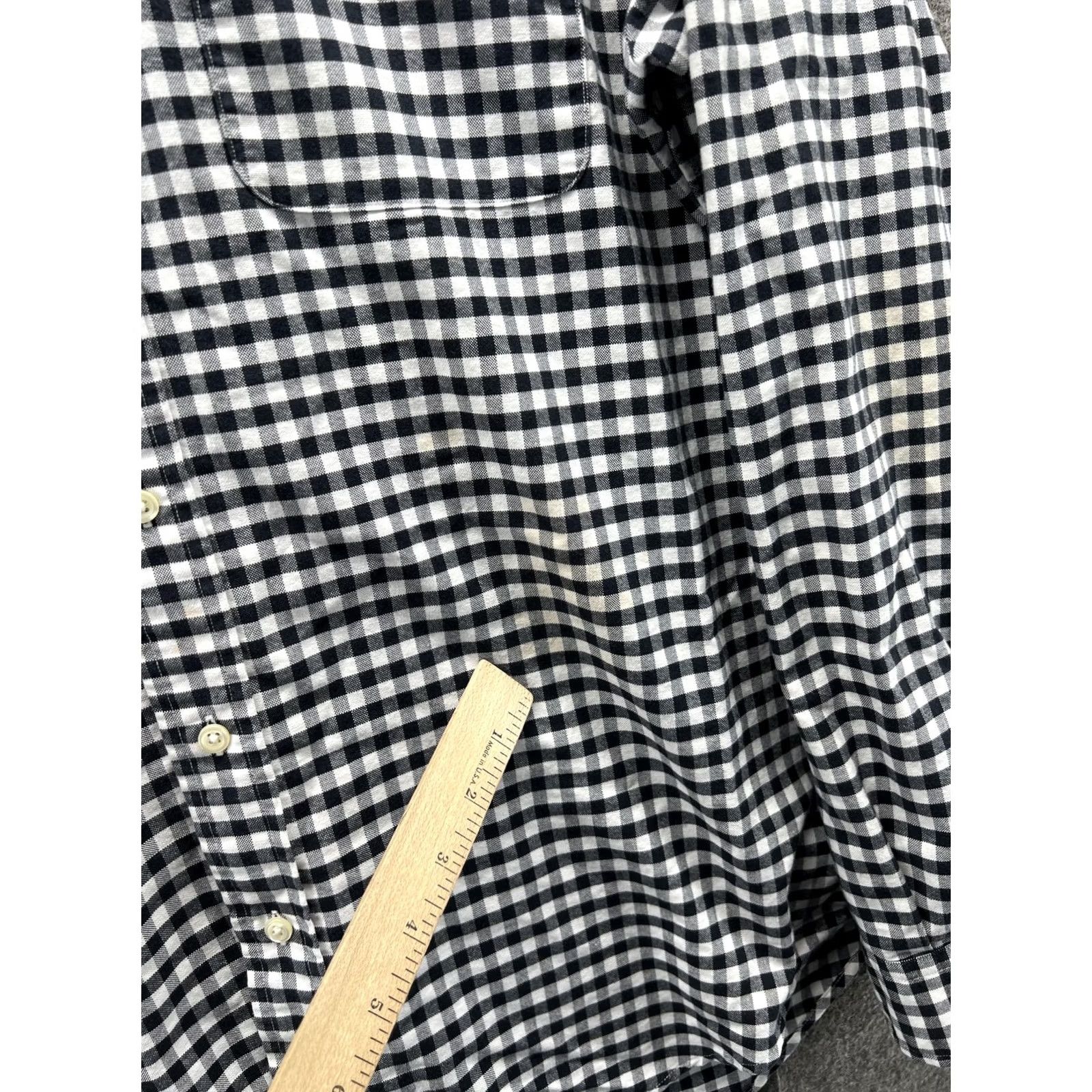 Ralph Lauren Ralph Lauren Shirt Mens Large Black Check Oxford Button Front Classic Vintage Shirt Size US L / EU 52-54 / 3 - 2 Thumbnail