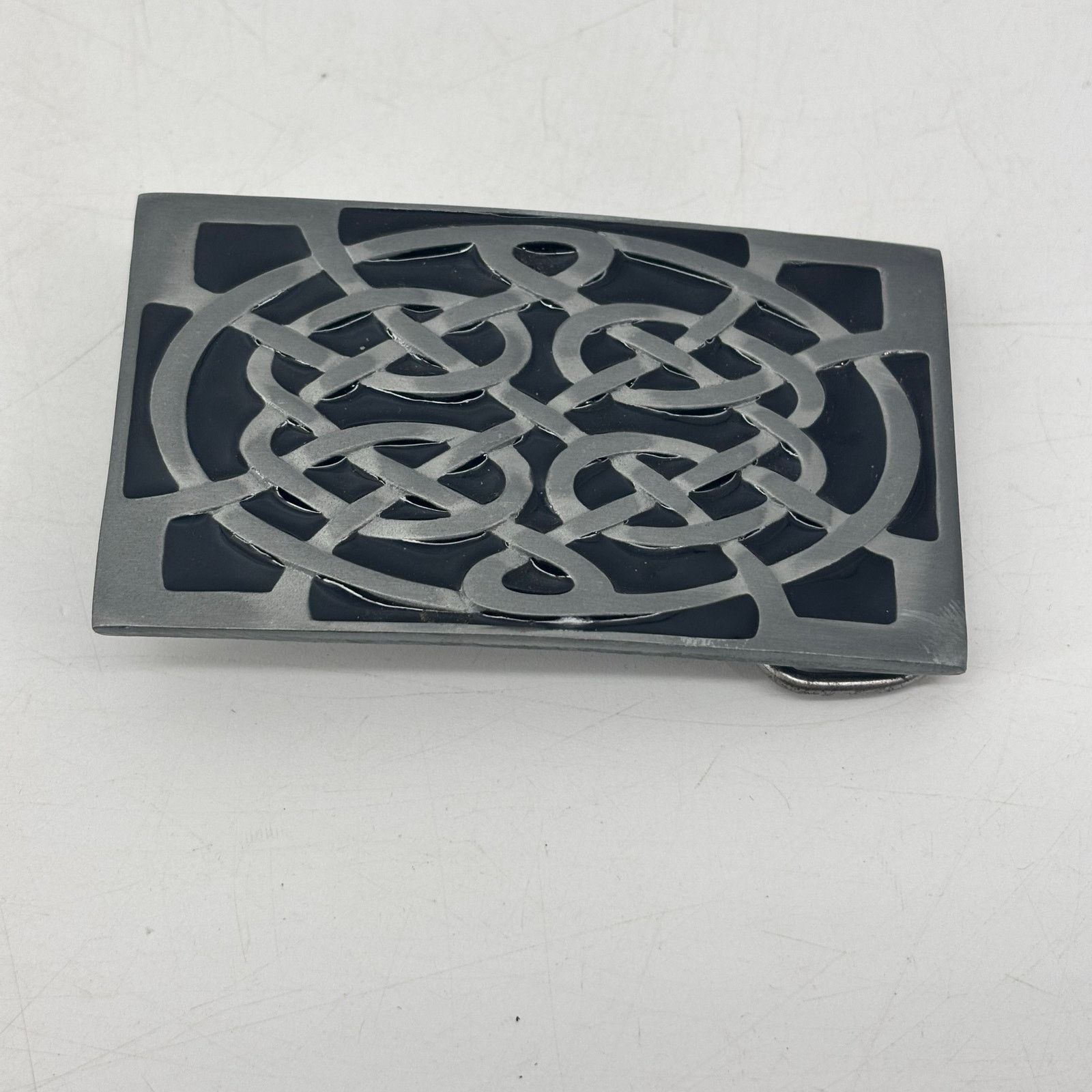Vintage Celtic Knot Infinity Belt Buckle Great American Pewter Size ONE SIZE - 9 Thumbnail