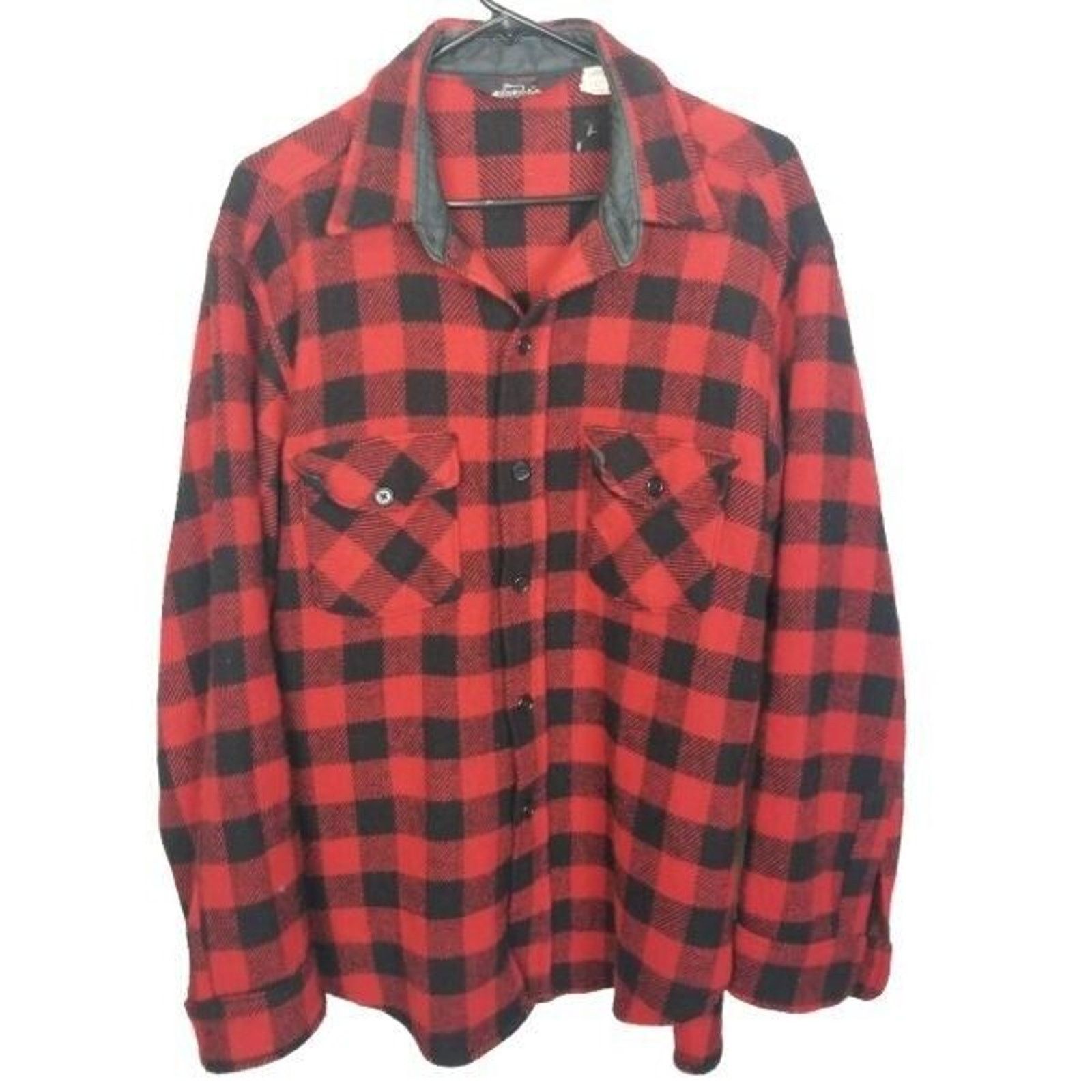 Woolrich Woolen Mills Vintage Woolrich Mens Flannel Shirt Jacket Shacket Size L Size US L / EU 52-54 / 3 - 1 Thumbnail