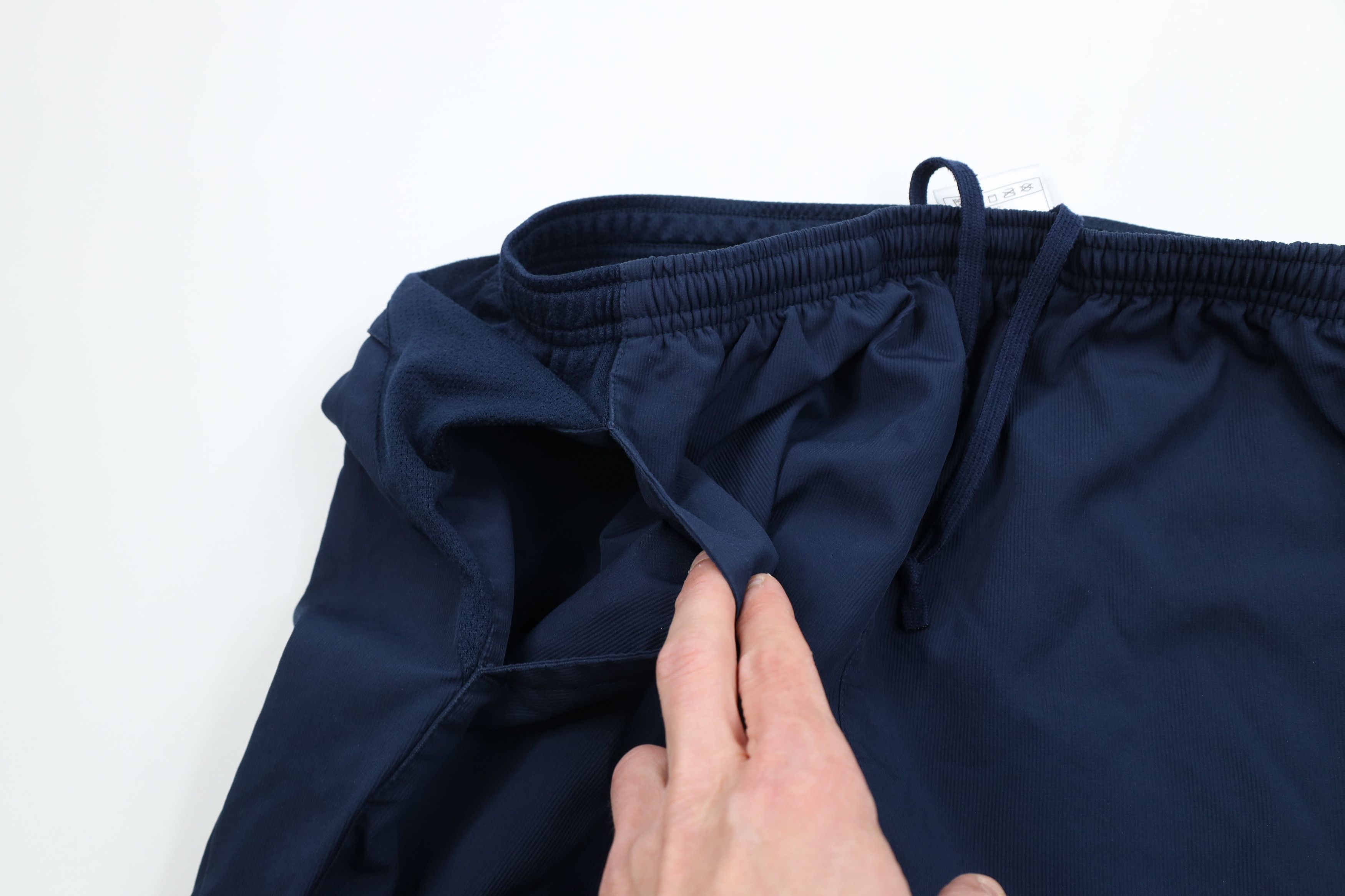 Nike Vintage Nike Mini Swoosh Ribbed Wide Leg Windbreaker Pants Size US 38 / EU 54 - 8 Thumbnail