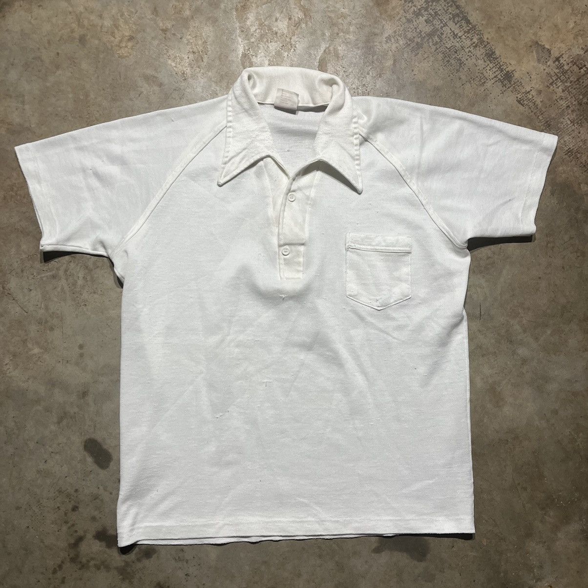 Vintage Vintage 70s Jantzen White Dagger Collar Polo Shirt | Grailed