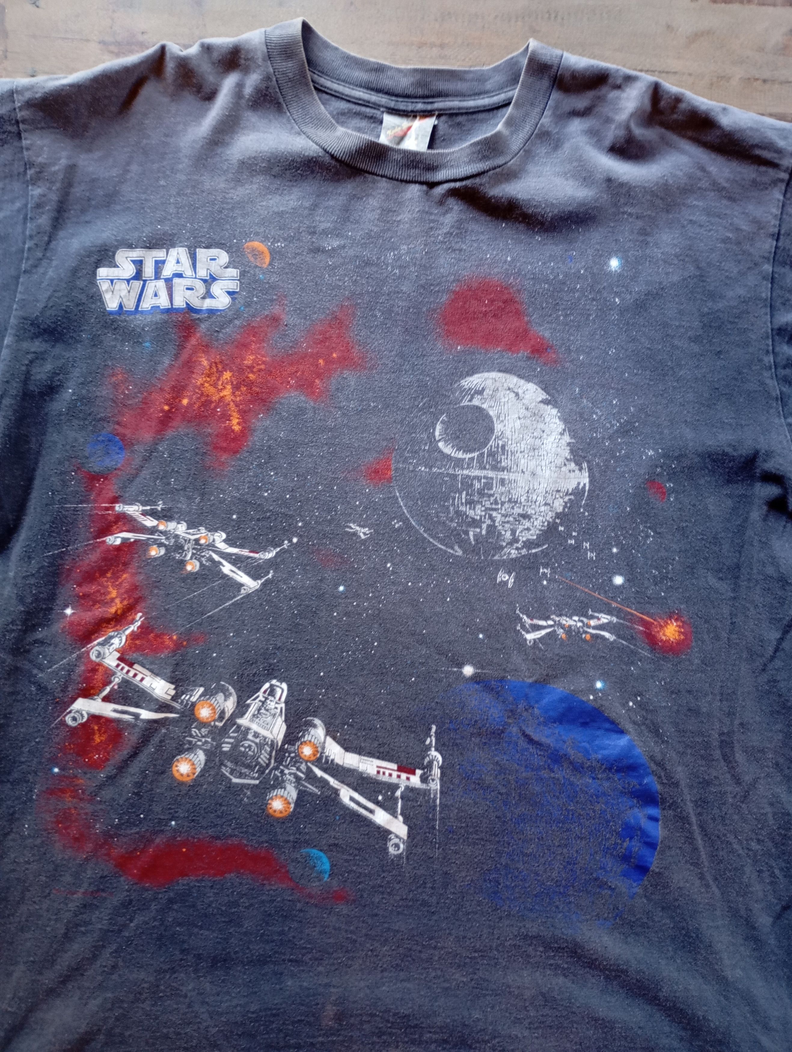 Star Wars × Vintage Vintage 1990s Star Wars T shirts Sun fade Size US XL / EU 56 / 4 - 2 Thumbnail
