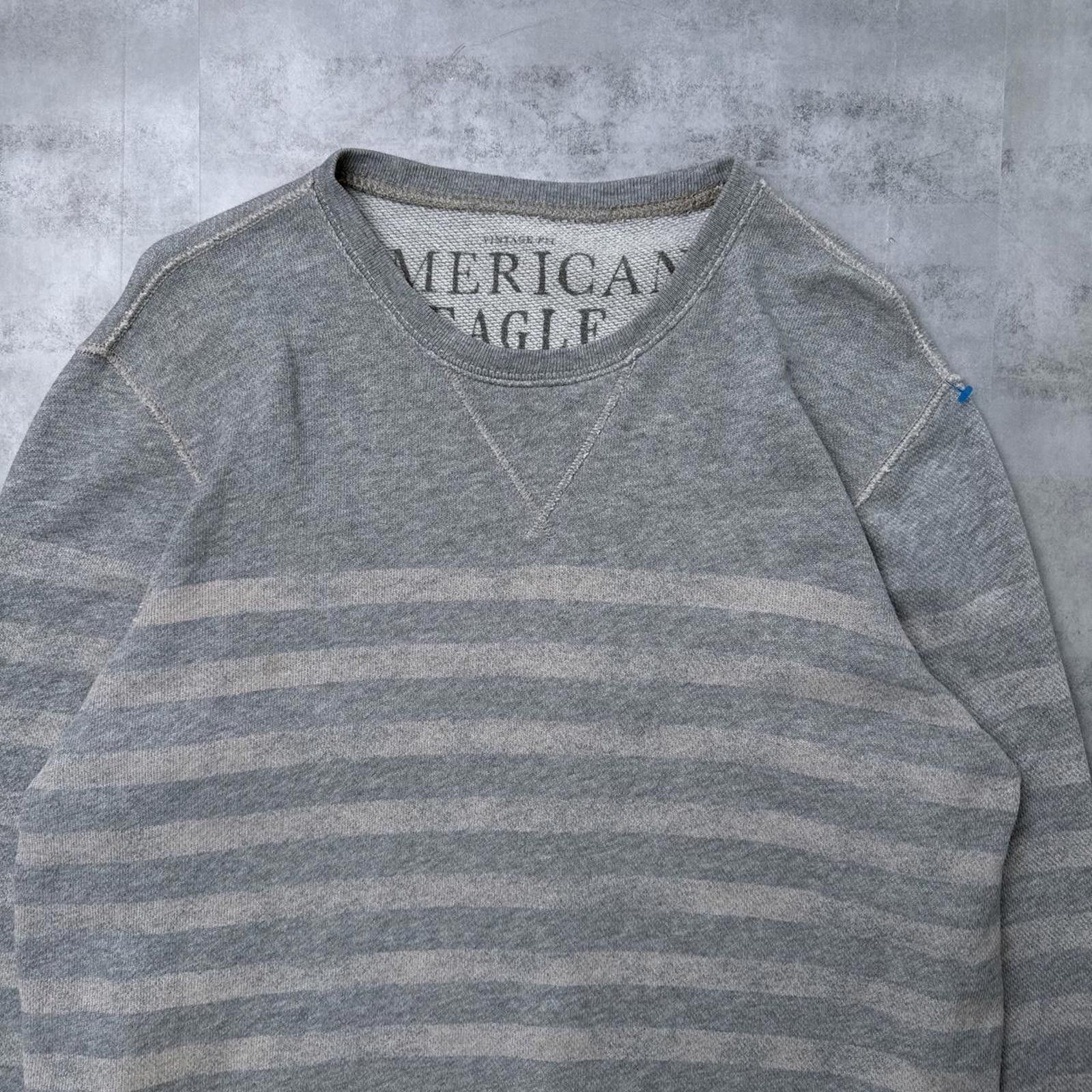 American Eagle Outfitters Y2K American Eagle 00s Gray Sweatshirt Size US M / EU 48-50 / 2 - 3 Thumbnail