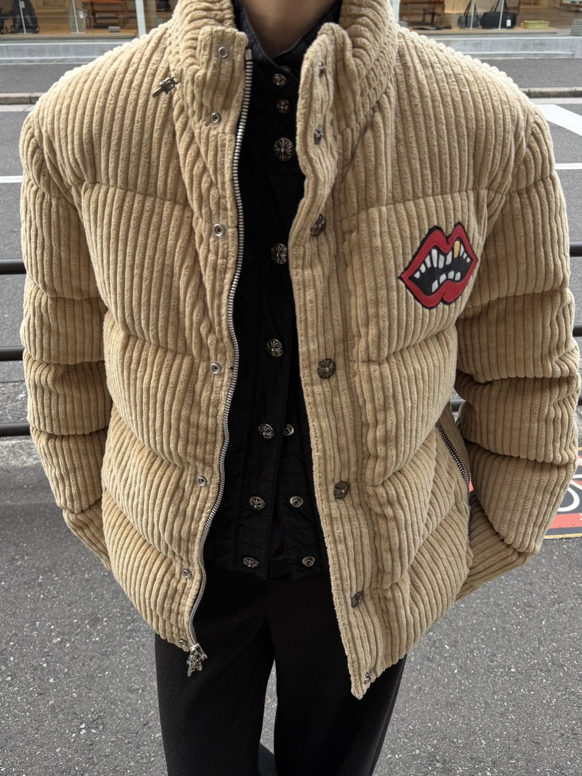 Chrome Hearts Matty Boy Leather Lips Patch Corduroy Down Jacket Size US S / EU 44-46 / 1 - 2 Thumbnail