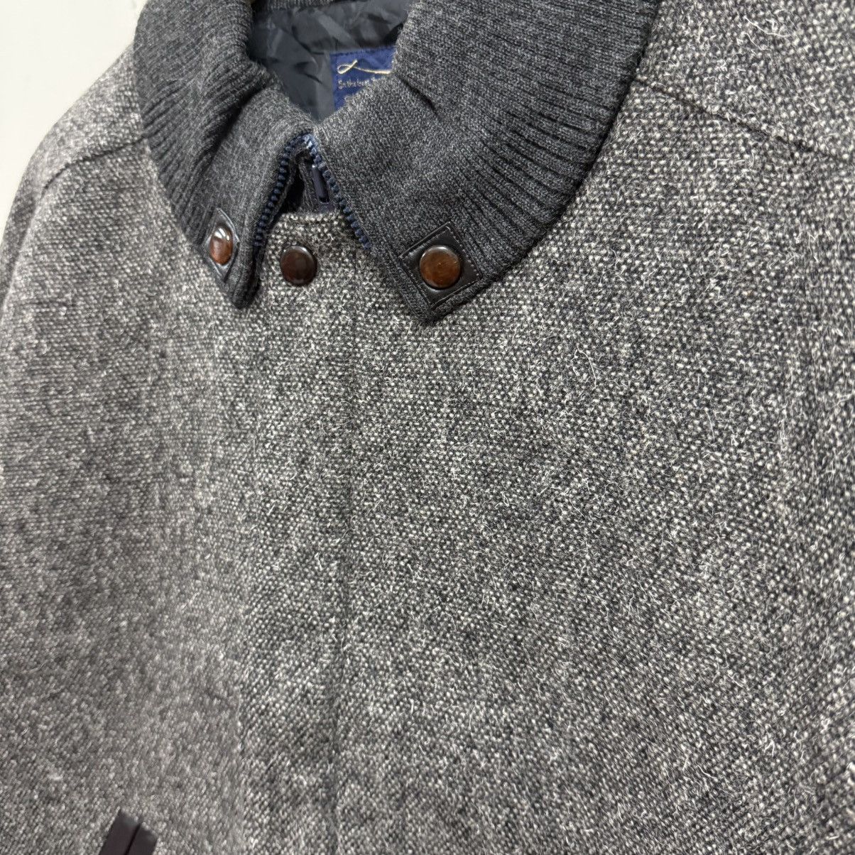 If Six Was Nine Blue5 Tokyo Herringbone Wool Bomber Jacket Size US XL / EU 56 / 4 - 10 Thumbnail
