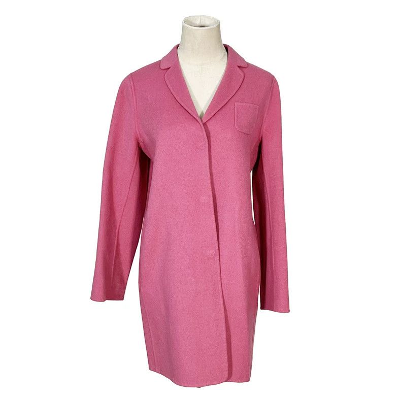 Max Mara Max Mara Solid wool and mulberry silk overcoat Size M / US 6-8 / IT 42-44 - 9 Thumbnail