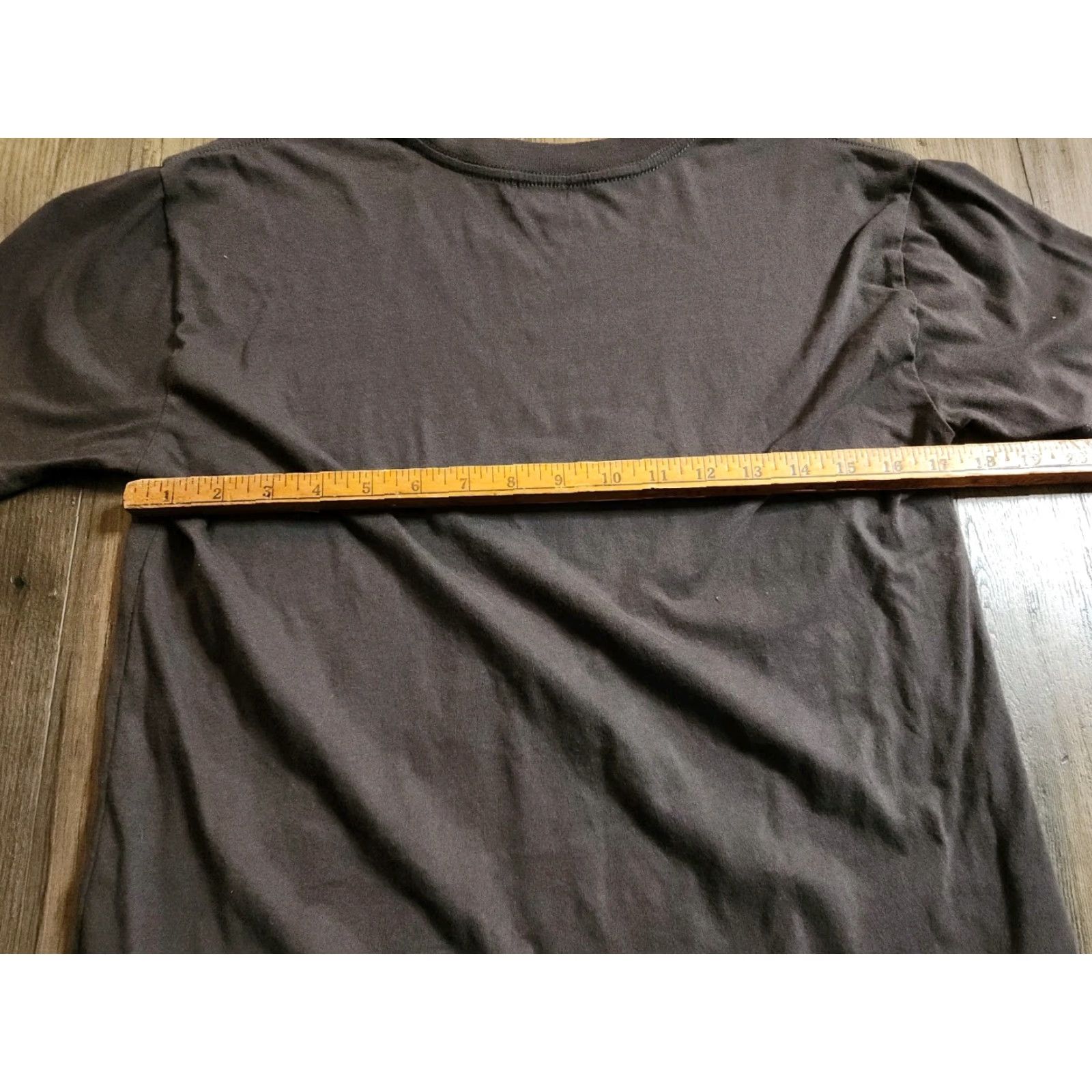 Vintage West Of Melrose T Shirt Womens S Brown Western Solid Cotton Blend Size S / US 4 / IT 40 - 3 Thumbnail