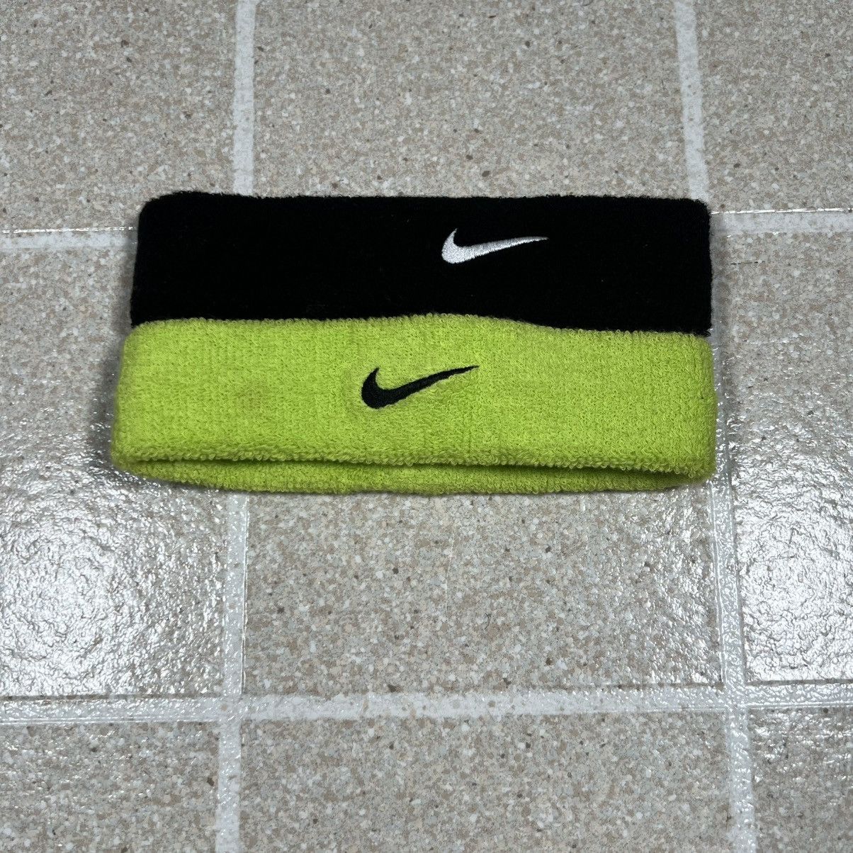 Nike Mens Nike Cotton Headband 2 Bundle Green / Black Size ONE SIZE - 1 Thumbnail