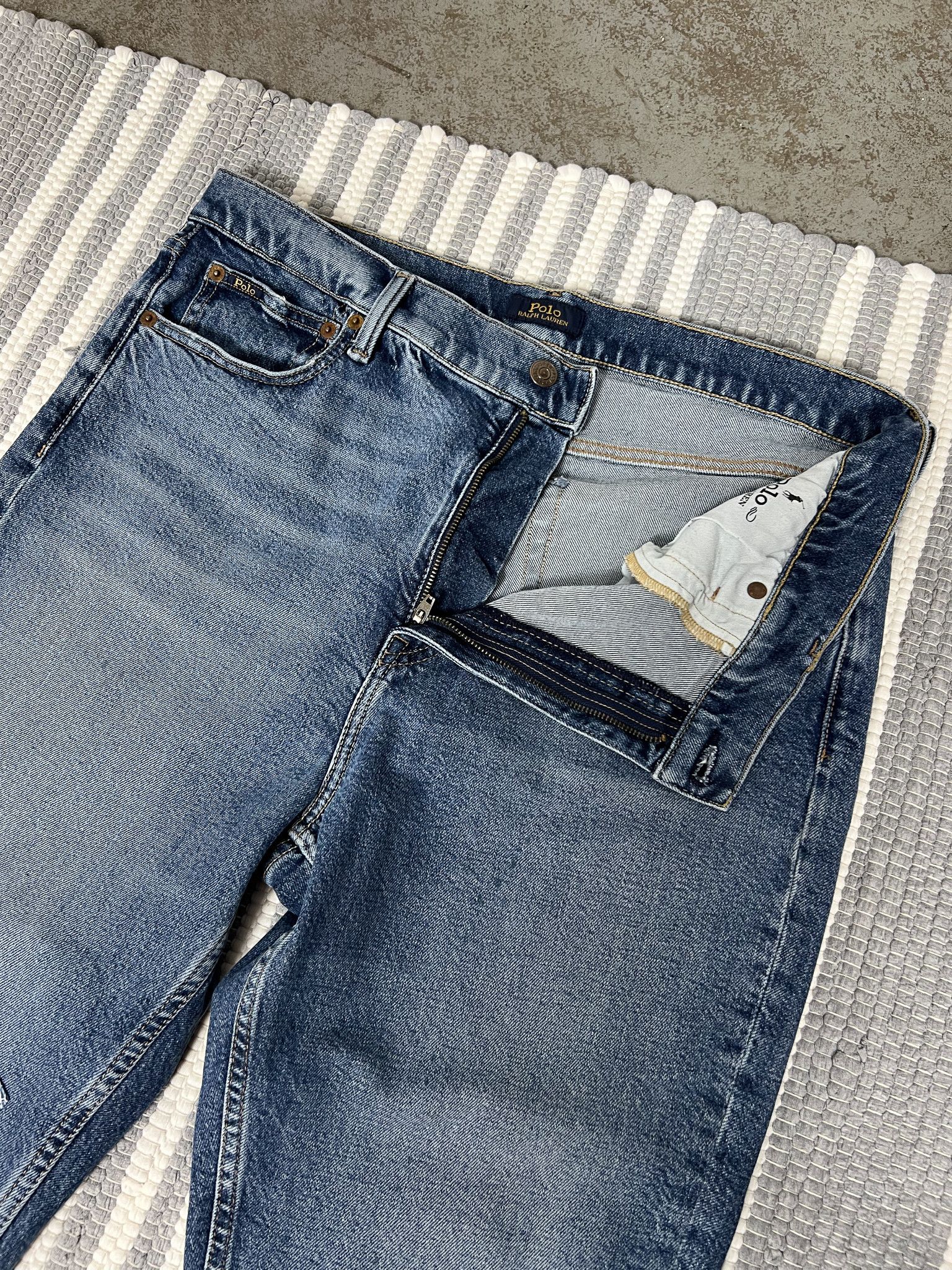 Polo Ralph Lauren Polo Ralph Lauren Skinny Blue Denim Jeans Size US 32 / EU 48 - 4 Thumbnail