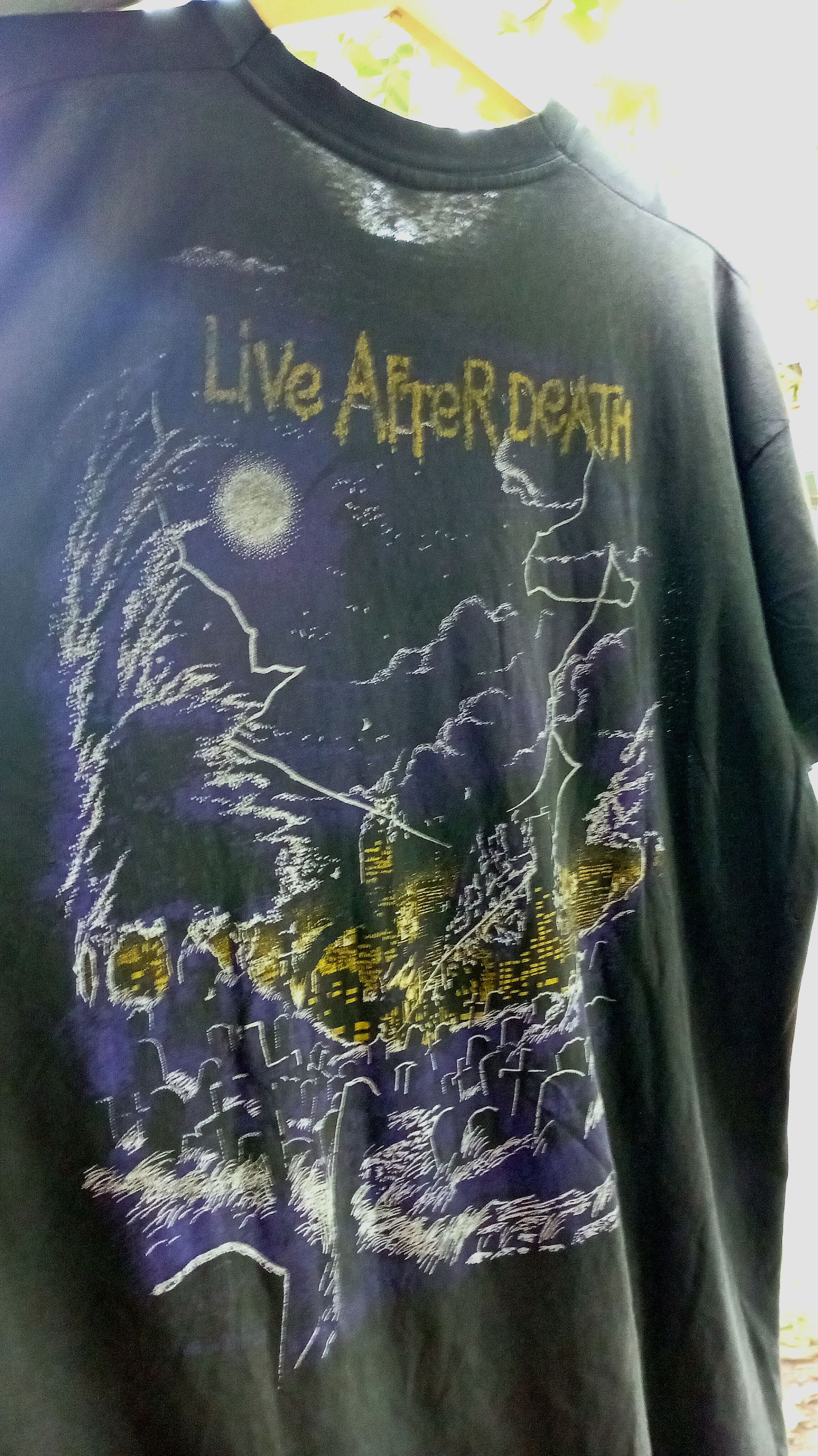 Iron Maiden Vintage iron maiden Life after death tour 1985 shirt rare Size US XL / EU 56 / 4 - 4 Thumbnail