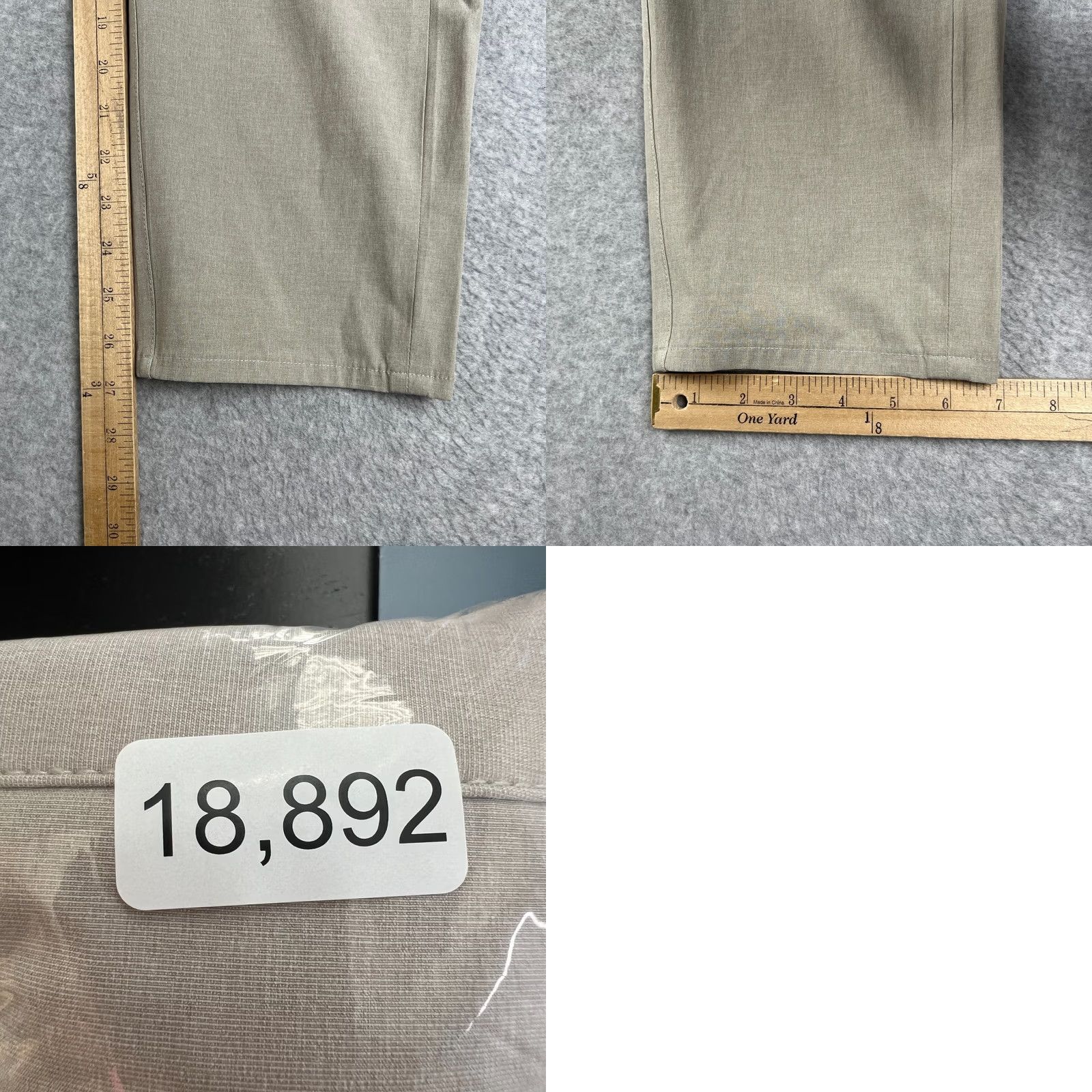 Vuori Vuori Aim Pant Mens Beige Chino 34x27 Stretch Tech Commuter Slim Tapered Athletic Regular Pattern Solid Size US 34 / EU 50 - 8 Thumbnail