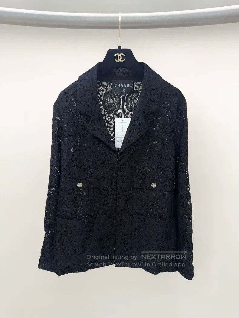 Chanel Chanel Black lace jacket Size XXS / US 00 / IT 34 - 1 Thumbnail