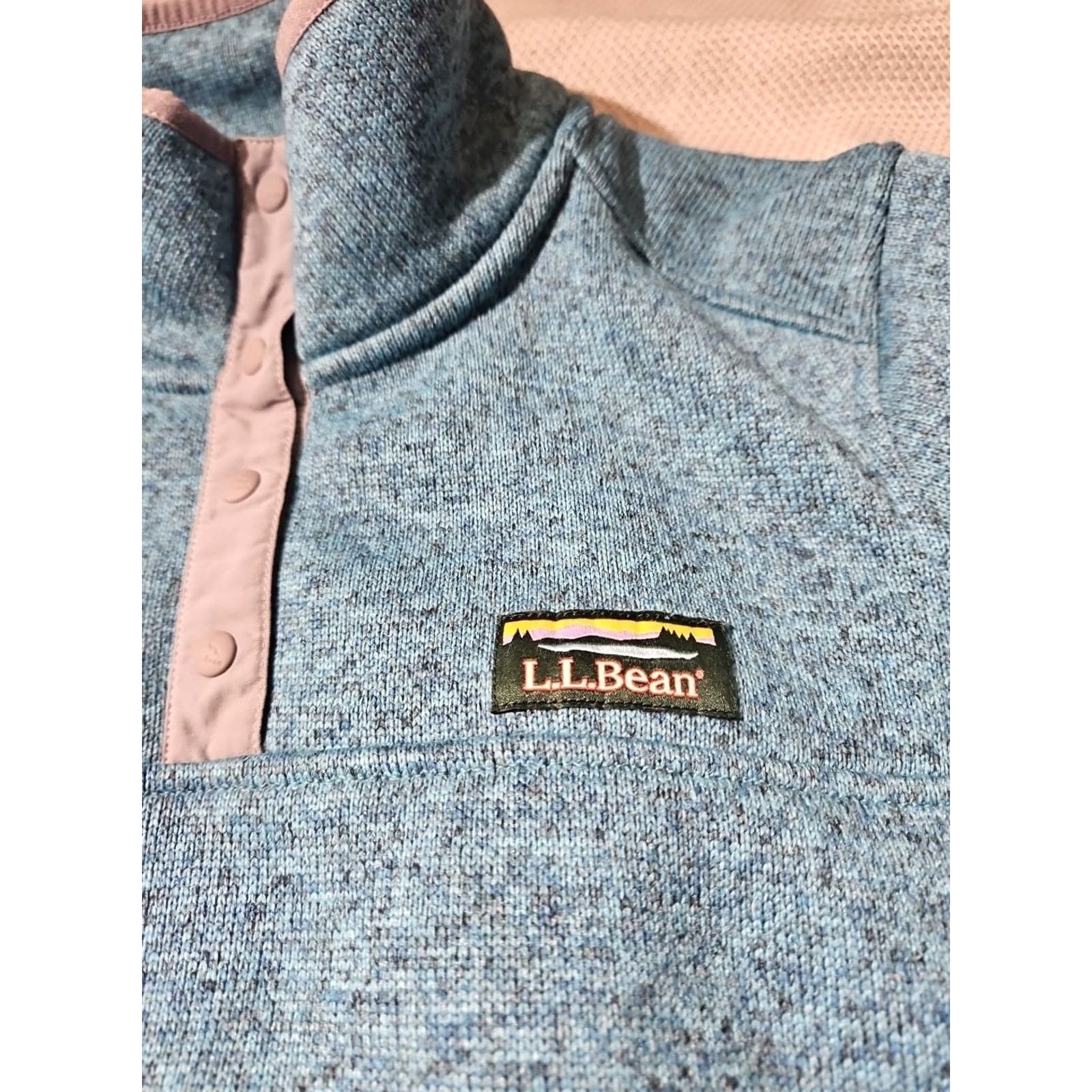 Vintage VINTAGE LL Bean Sweater Womens Large Blue Fleece Pullover T-Snap Outdoor Logo 292726 Size L / US 10 / IT 46 - 6 Thumbnail