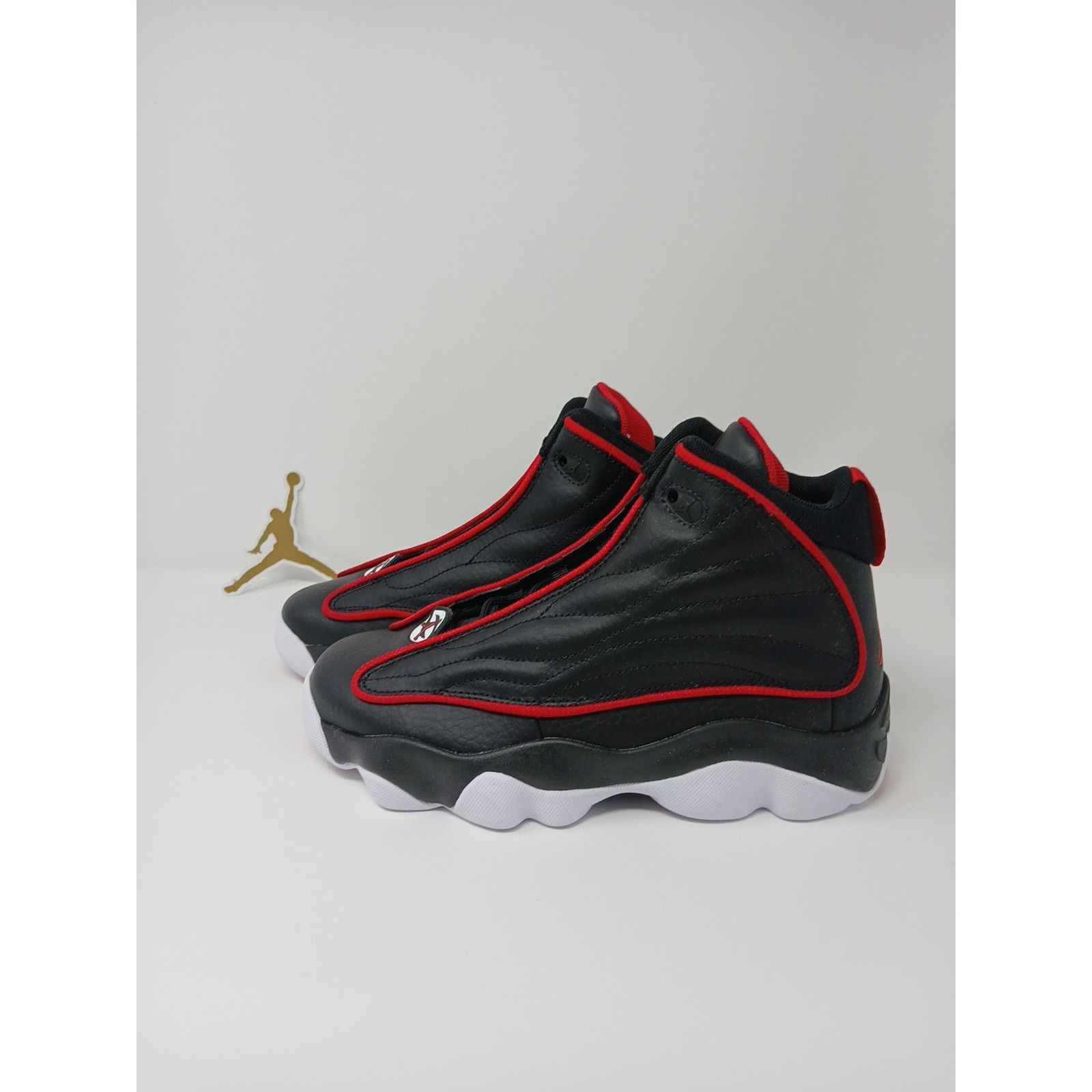 Jordan Brand Air Jordan Pro Strong Bred Black Sneakers, Size 5Y / 6.5W Size US 5 / EU 37 - 5 Thumbnail