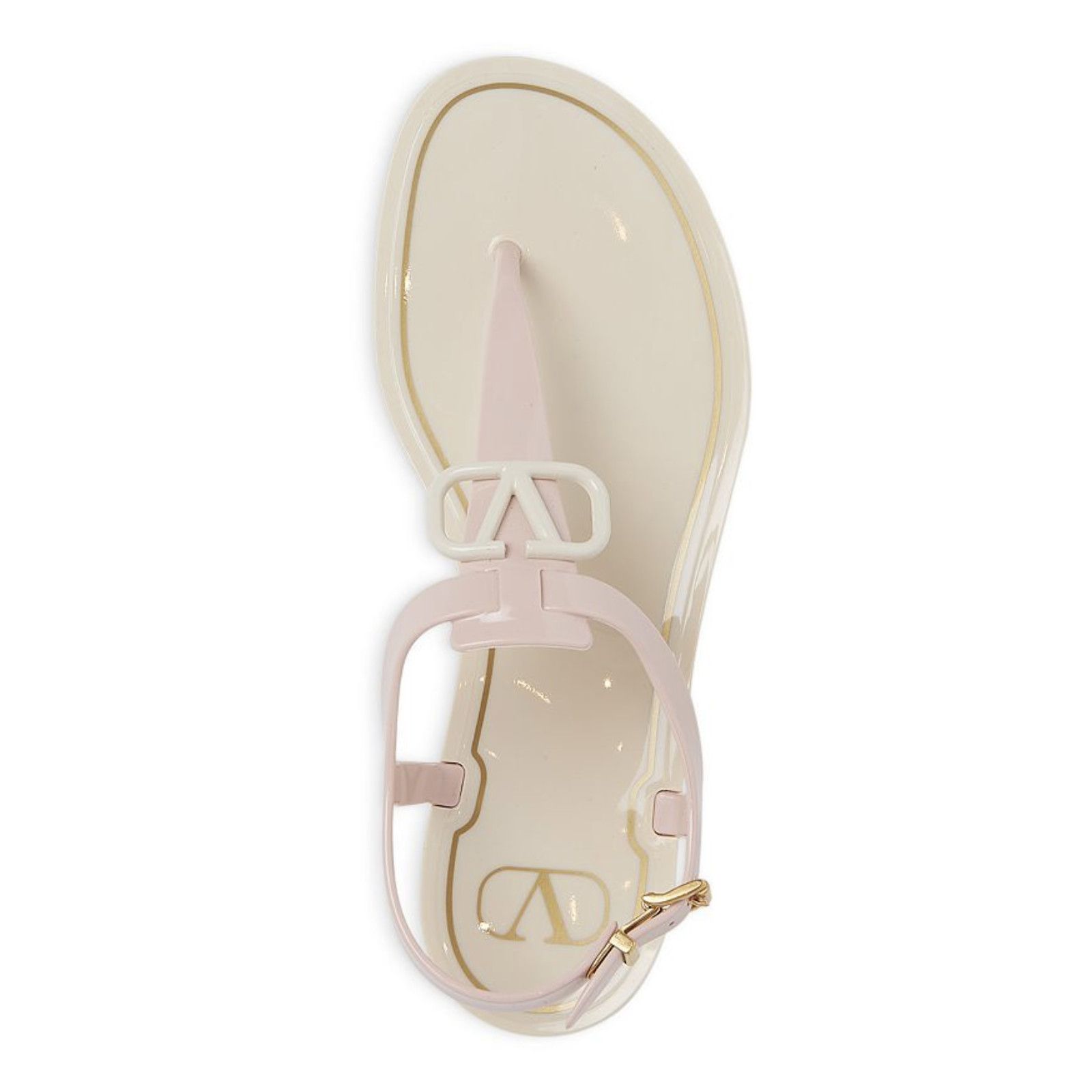 Valentino Valentino Rockstud Pink V Logo PVC Thong Rubber Jelly Size US 11 / IT 41 - 6 Thumbnail