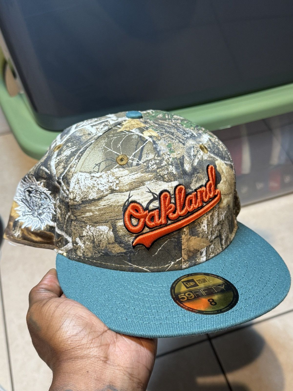 Hat Club × MyFitteds × New Era Size 8 "OAKLAND ZOO" OAKLAND ATHLETICS FITTED HAT REAL TREE Size ONE SIZE - 1 Thumbnail