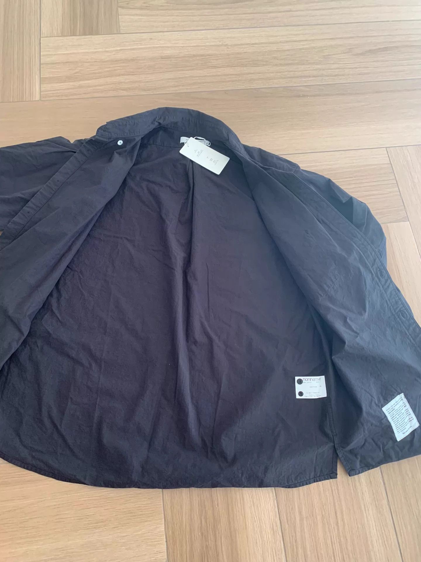 Nonnative NONNATIVE DWELLER B.D. Cotton Dip-Dyed LS Shirt Black Size 4 Size US XL / EU 56 / 4 - 8 Thumbnail